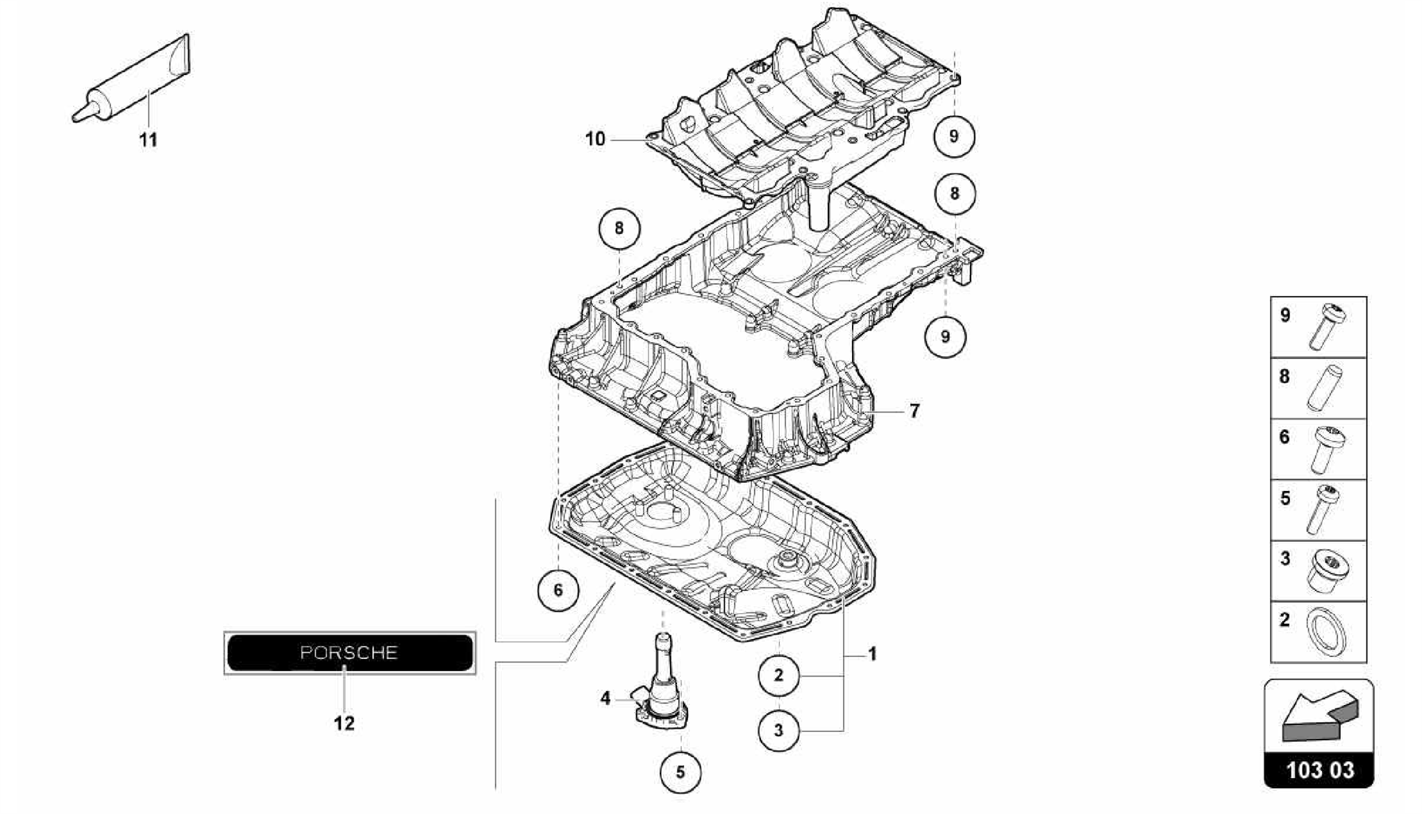 103.03.00-ENGINE OIL SUMP