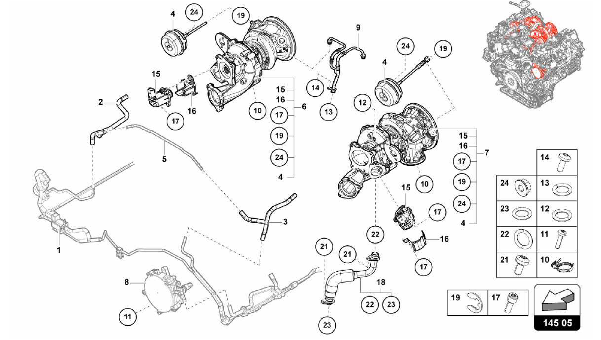 145.05.00-EXHAUST GAS TURBOCHARGER