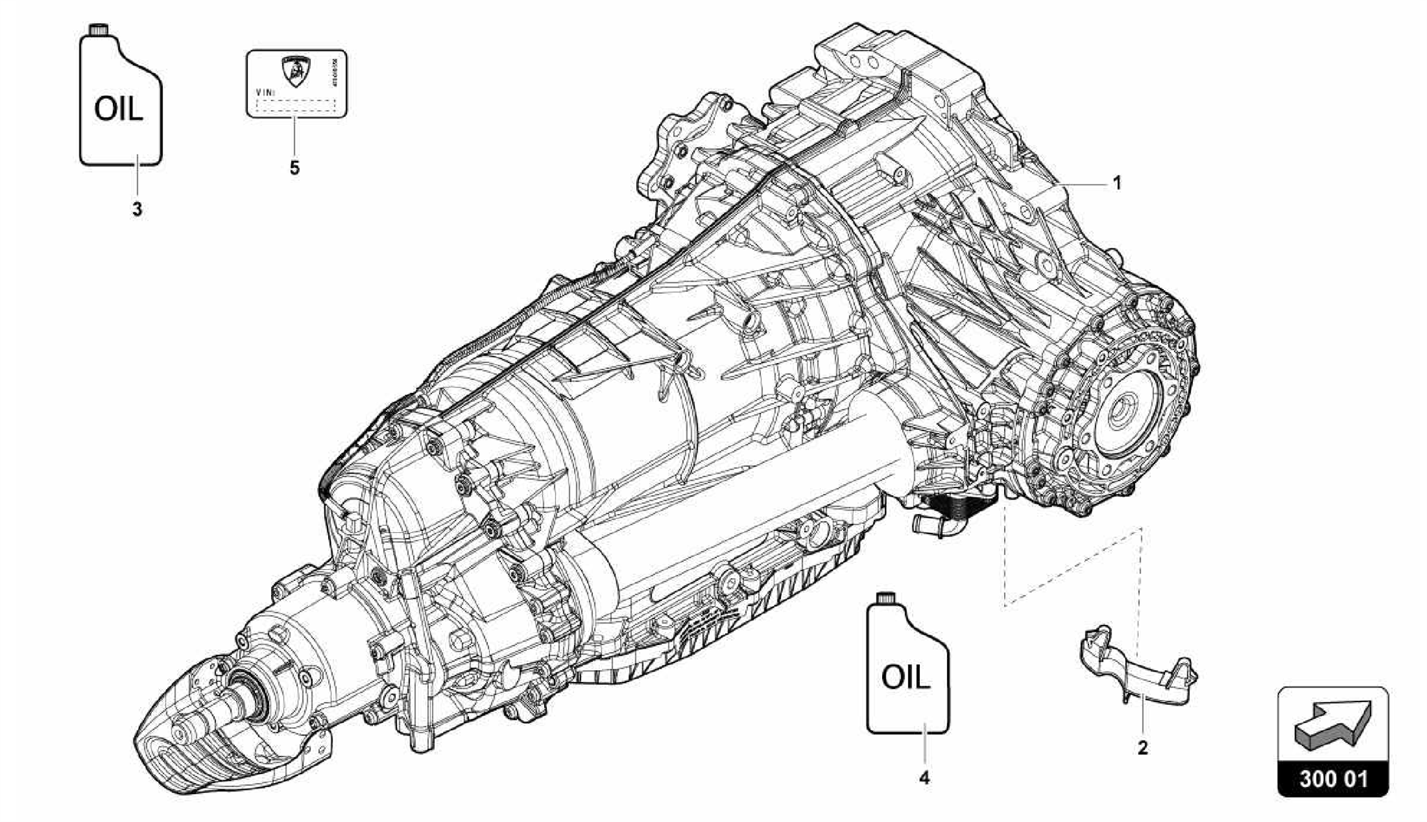 300.01.00-GEARBOX, COMPLETE