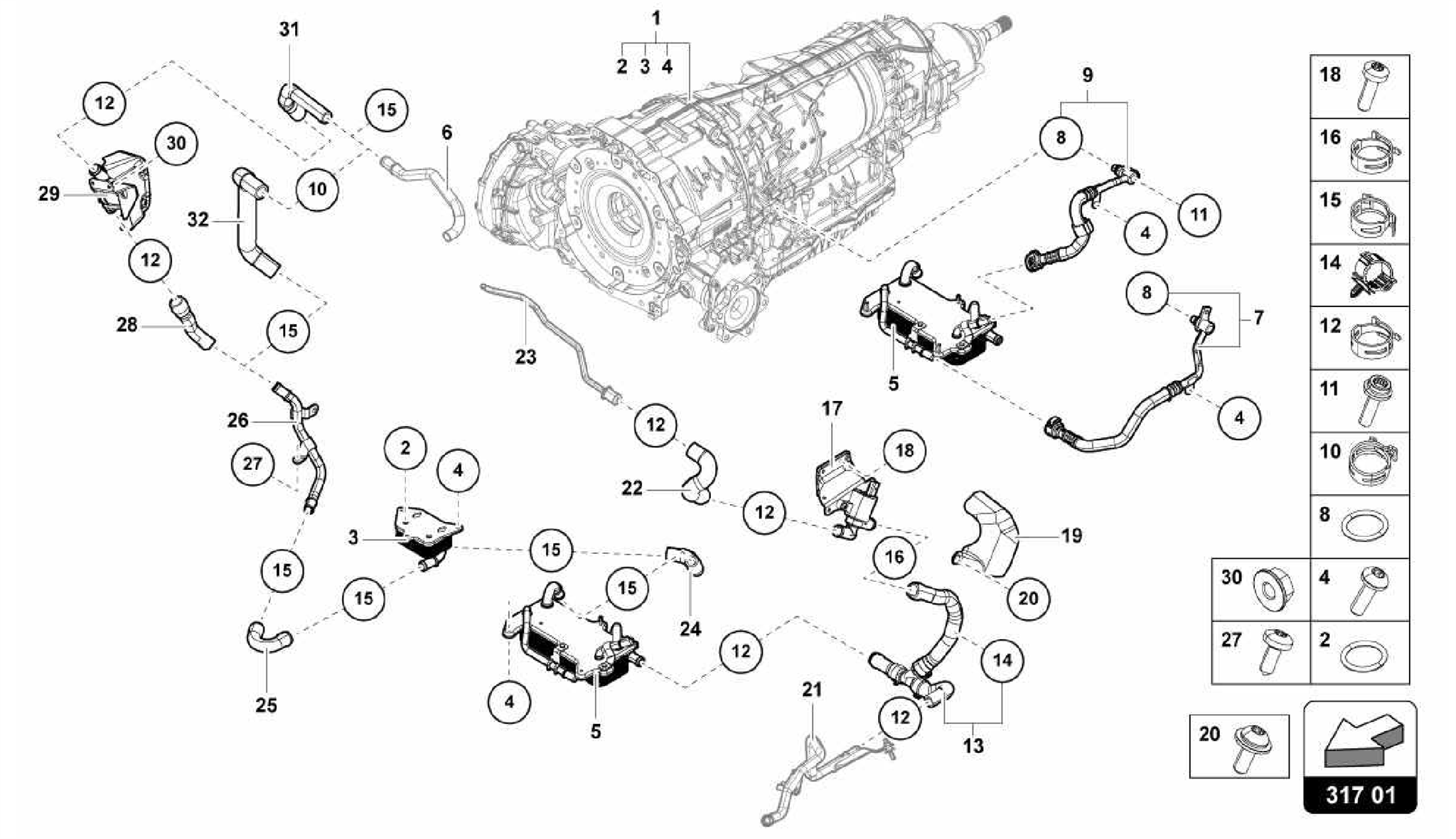 317.01.00-COOLING SYSTEM FOR GEAR OIL