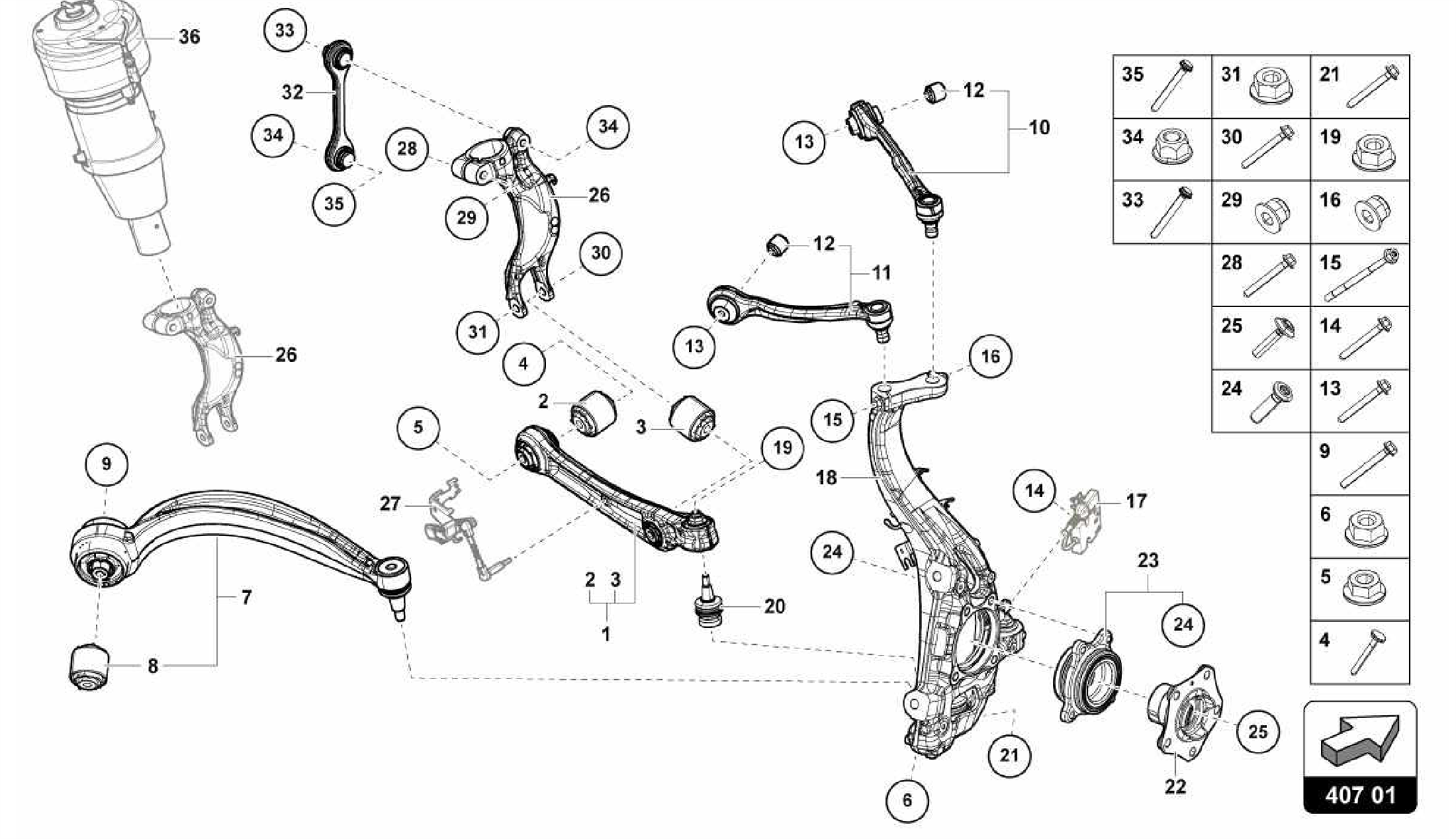 407.01.00-SUSPENSION FRONT