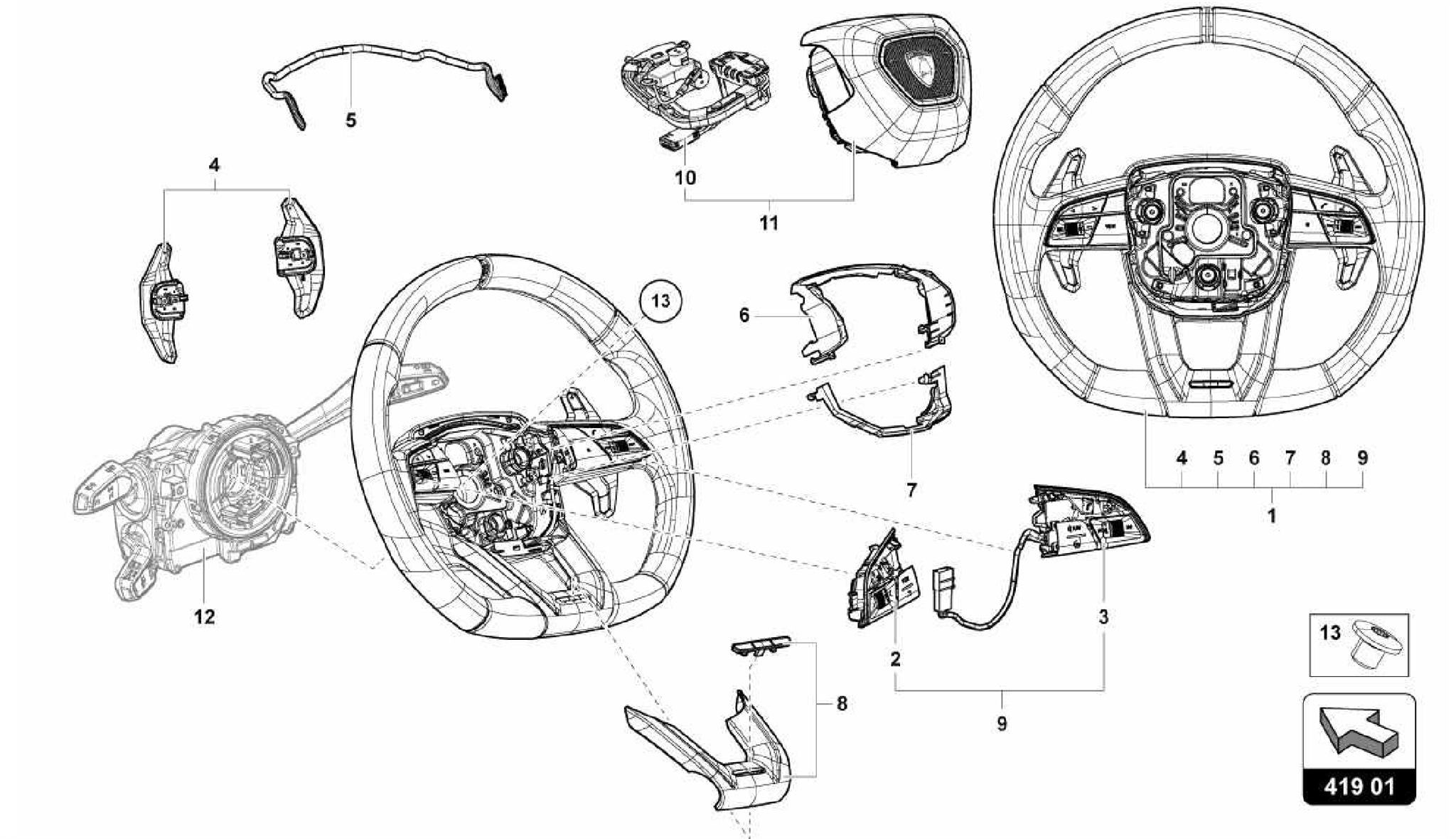 419.01.00-STEERING WHEEL