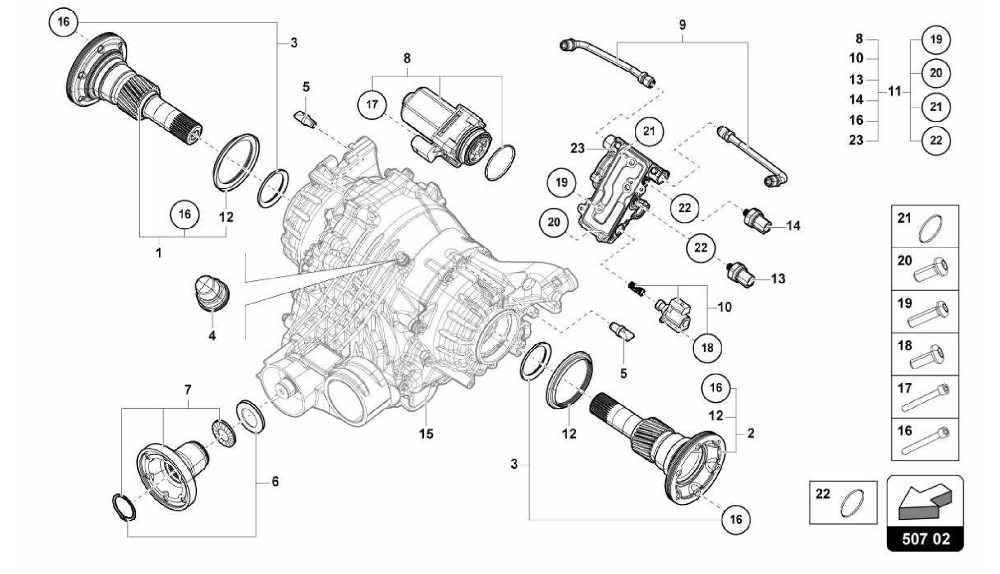 507.02.00-FOR REAR AXLE DIFFERENTIAL