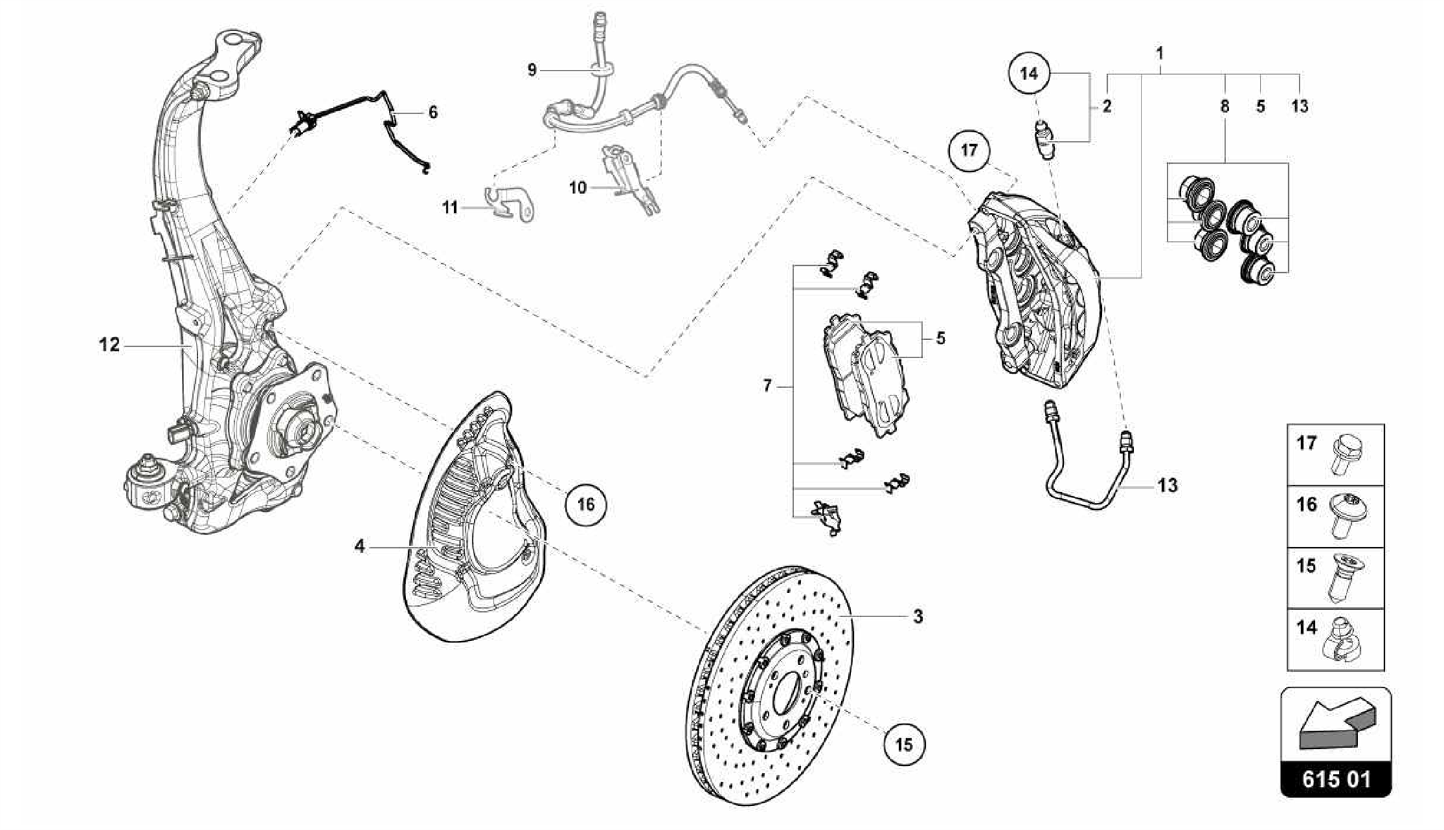 615.01.00-FIXED-CALLIPER BRAKE FRONT