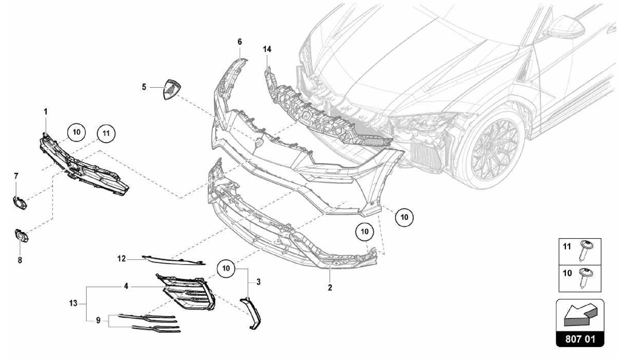 807.01.00-INSERT FOR BUMPER FRONT