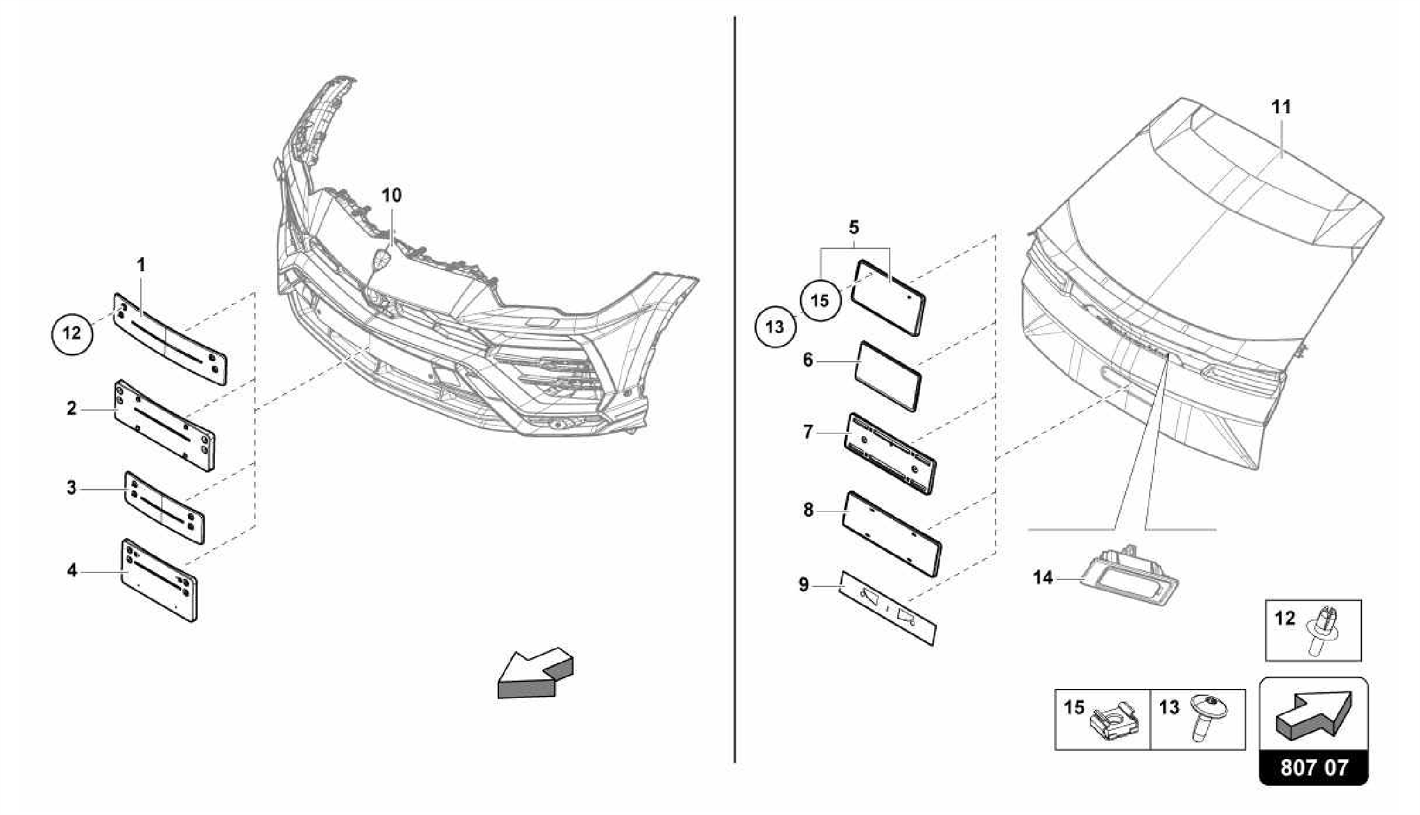 807.07.00-LICENCE PLATE HOLDER