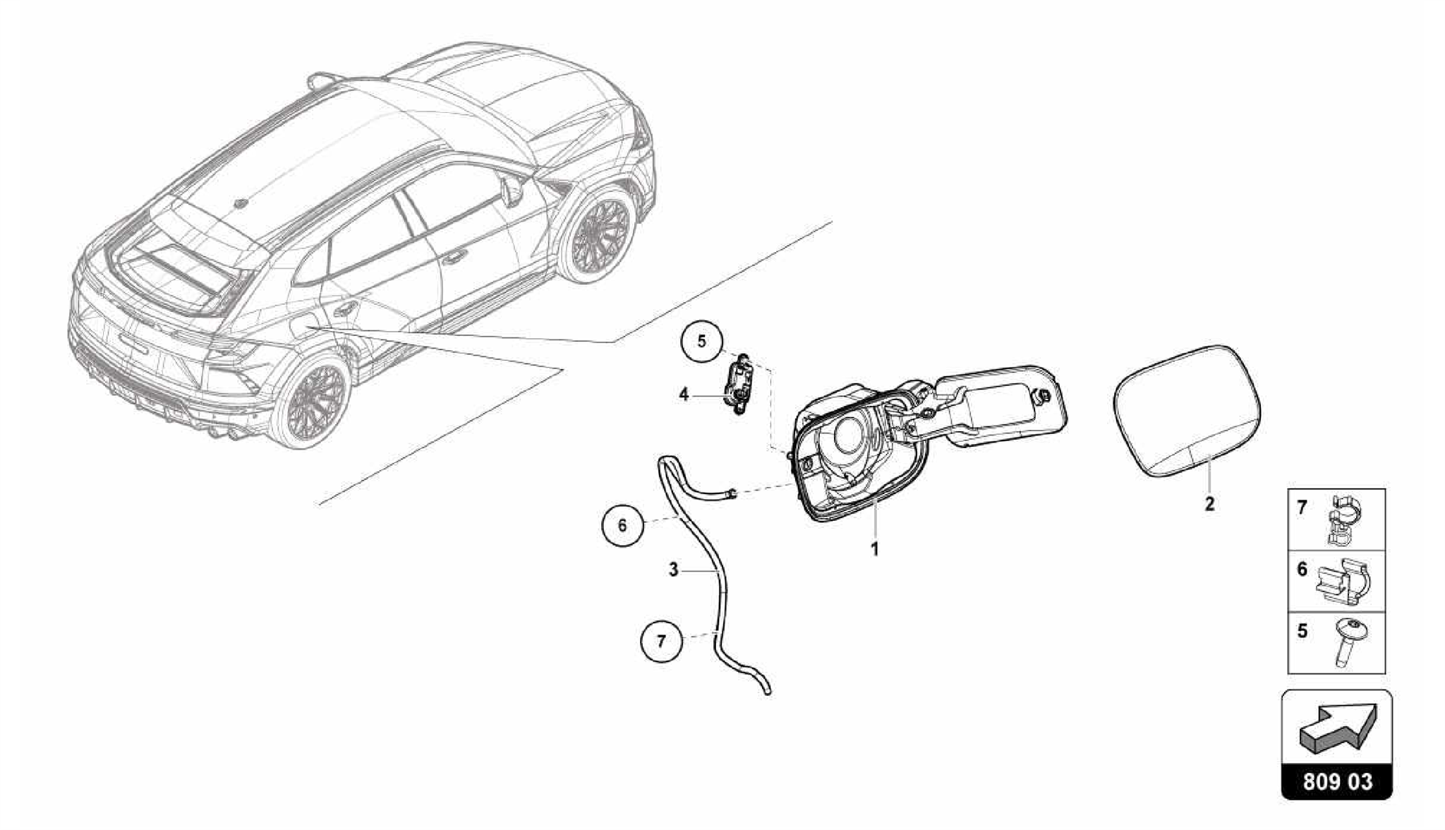 809.03.00-FUEL FILLER FLAP