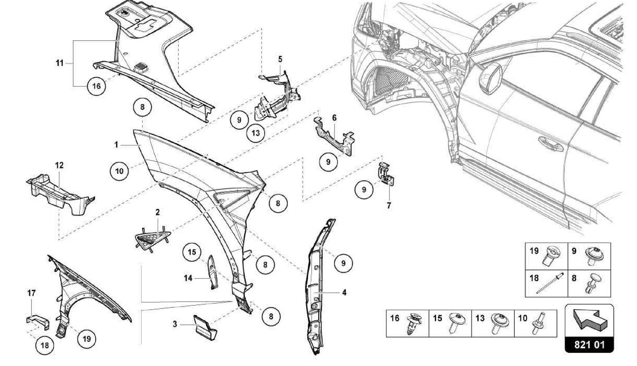 821.01.00-WING PROTECTOR FRONT