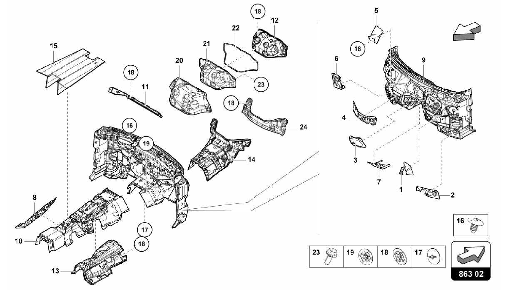 863.02.00-SOUND ABSORBER FOR FLOOR, BULKHEAD AND TUNNEL