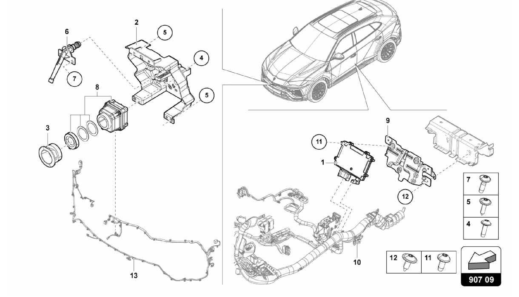 907.09.00-CAMERA FOR NIGHT-VISION SYSTEM