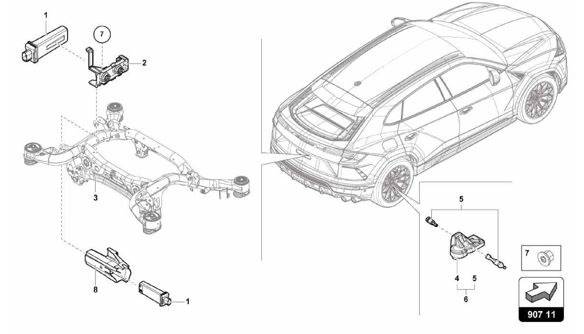 907.11.00-TYRE PRESSURE SENSOR