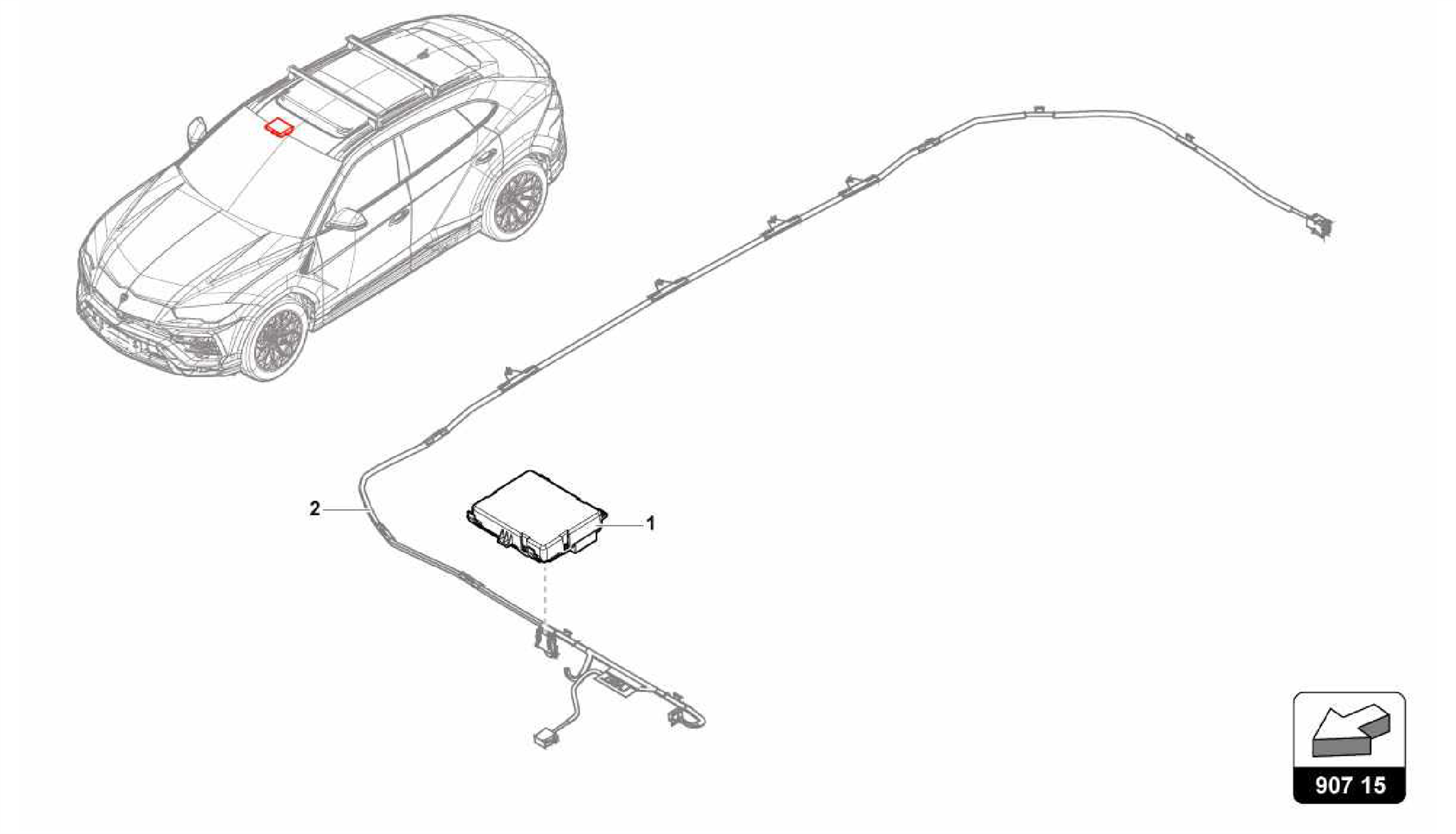 907.15.00-CONTROL UNIT FOR ELECTRIC SLIDING SUNROOF CONTROLS