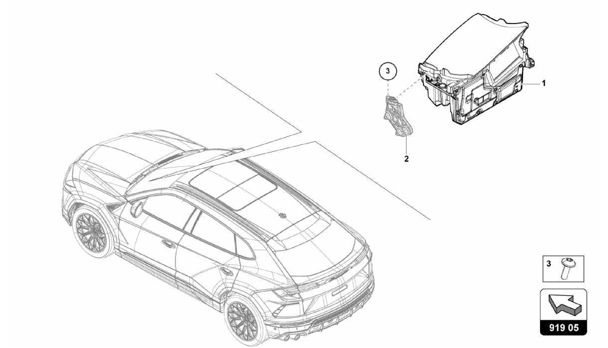 919.05.00-CONTROL UNIT FOR WIND- SCREEN PROJECTION (HEAD-UP-DISPLAY)
