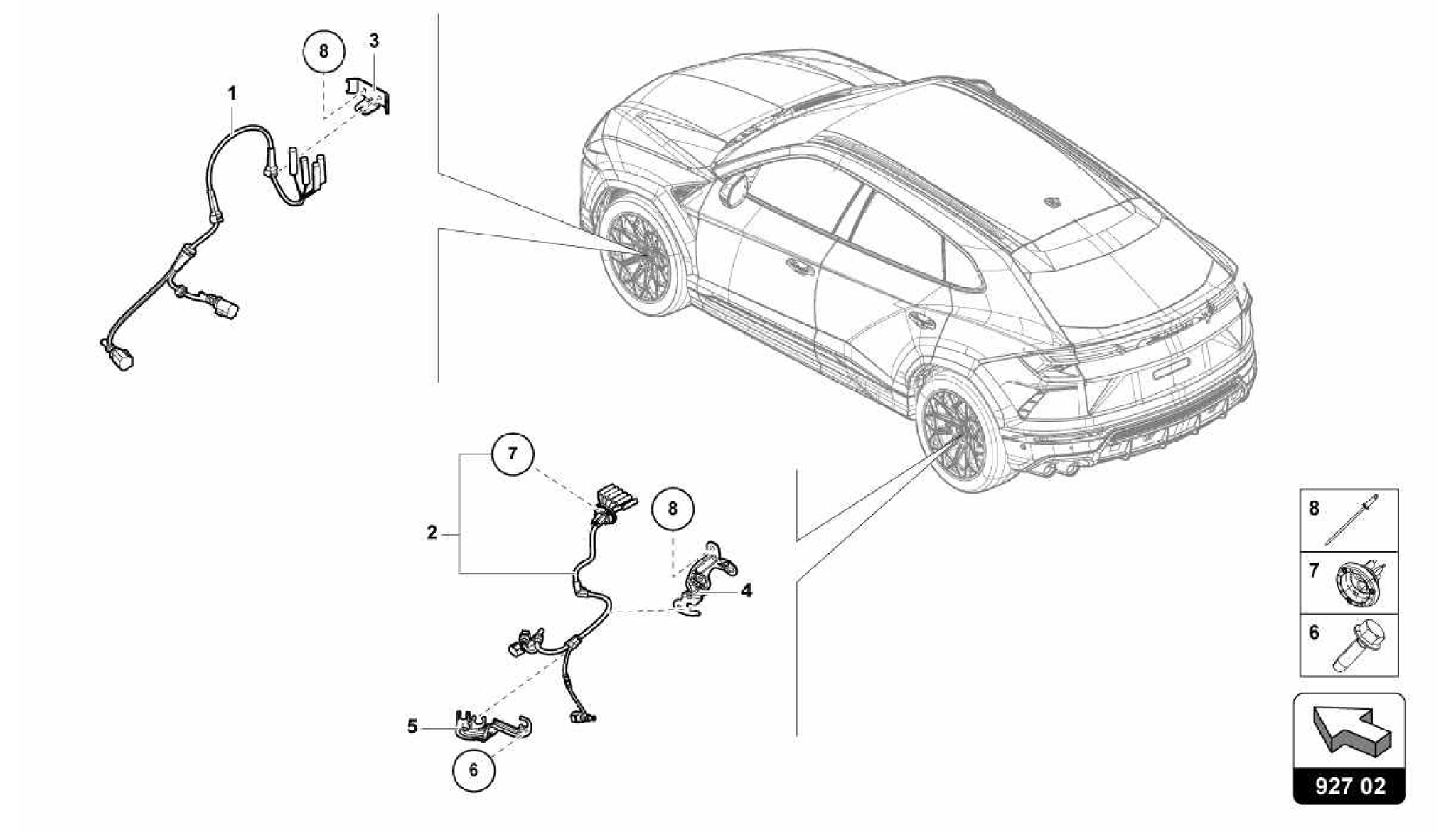 927.02.00-WIRING HARNESS FOR ANTI-LOCK BRAKESYSTEM             -ABS-