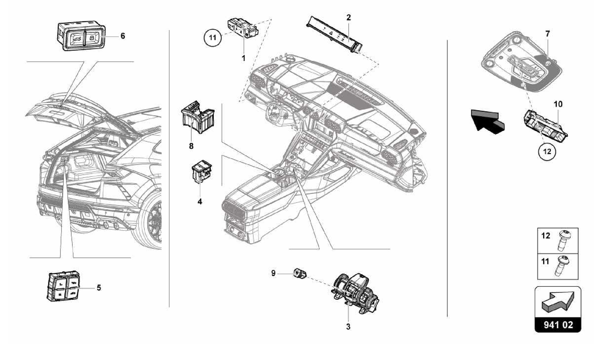 941.02.00-CONTROL PANEL WITH PUSHBUTTONS