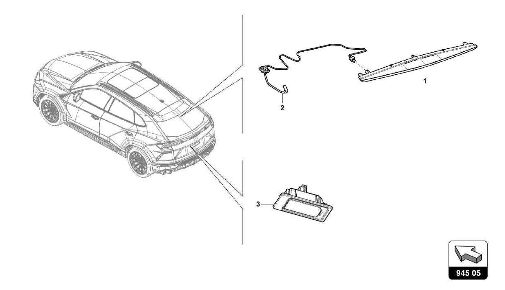 945.05.00-ADDITIONAL BRAKE LIGHT