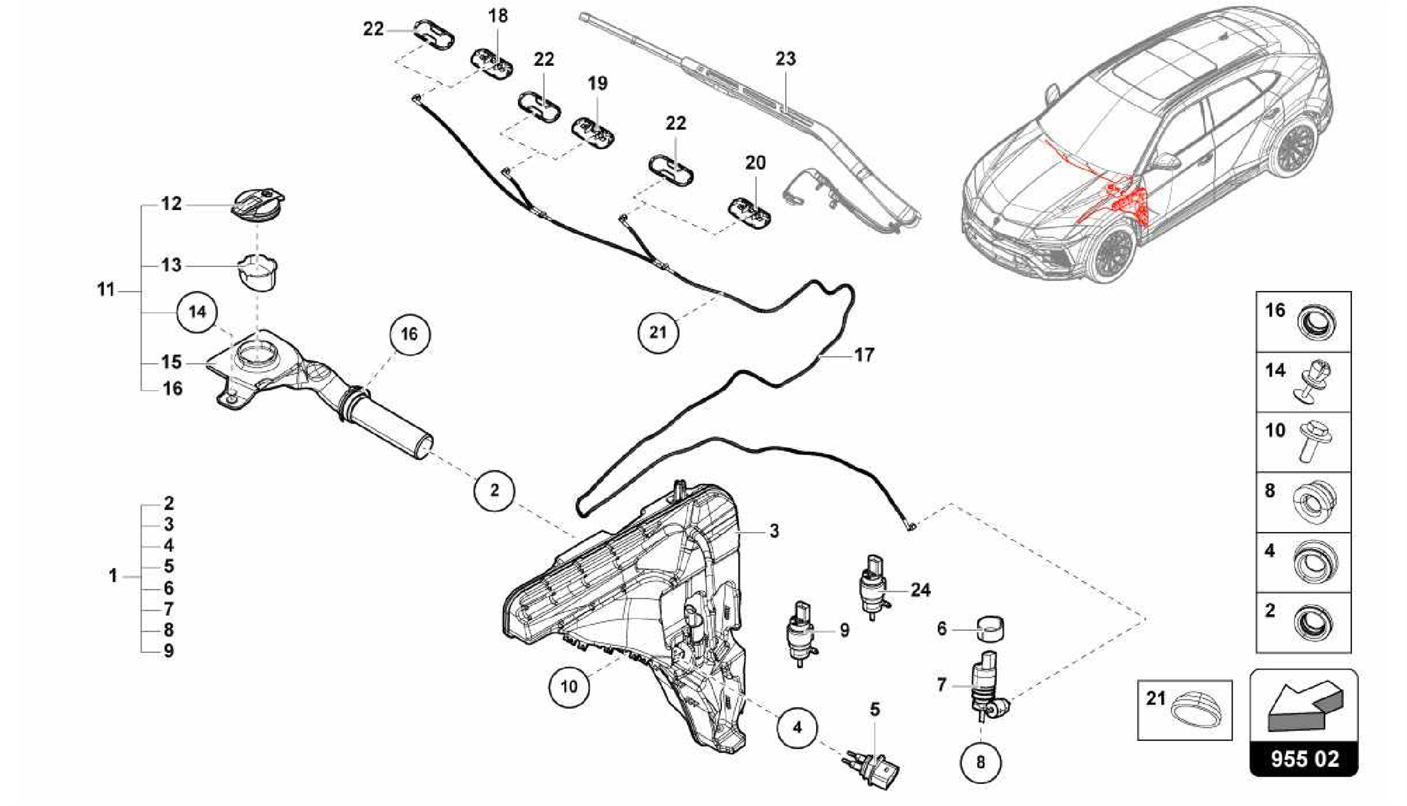 955.02.00-WINDSCREEN WASHER SYSTEM