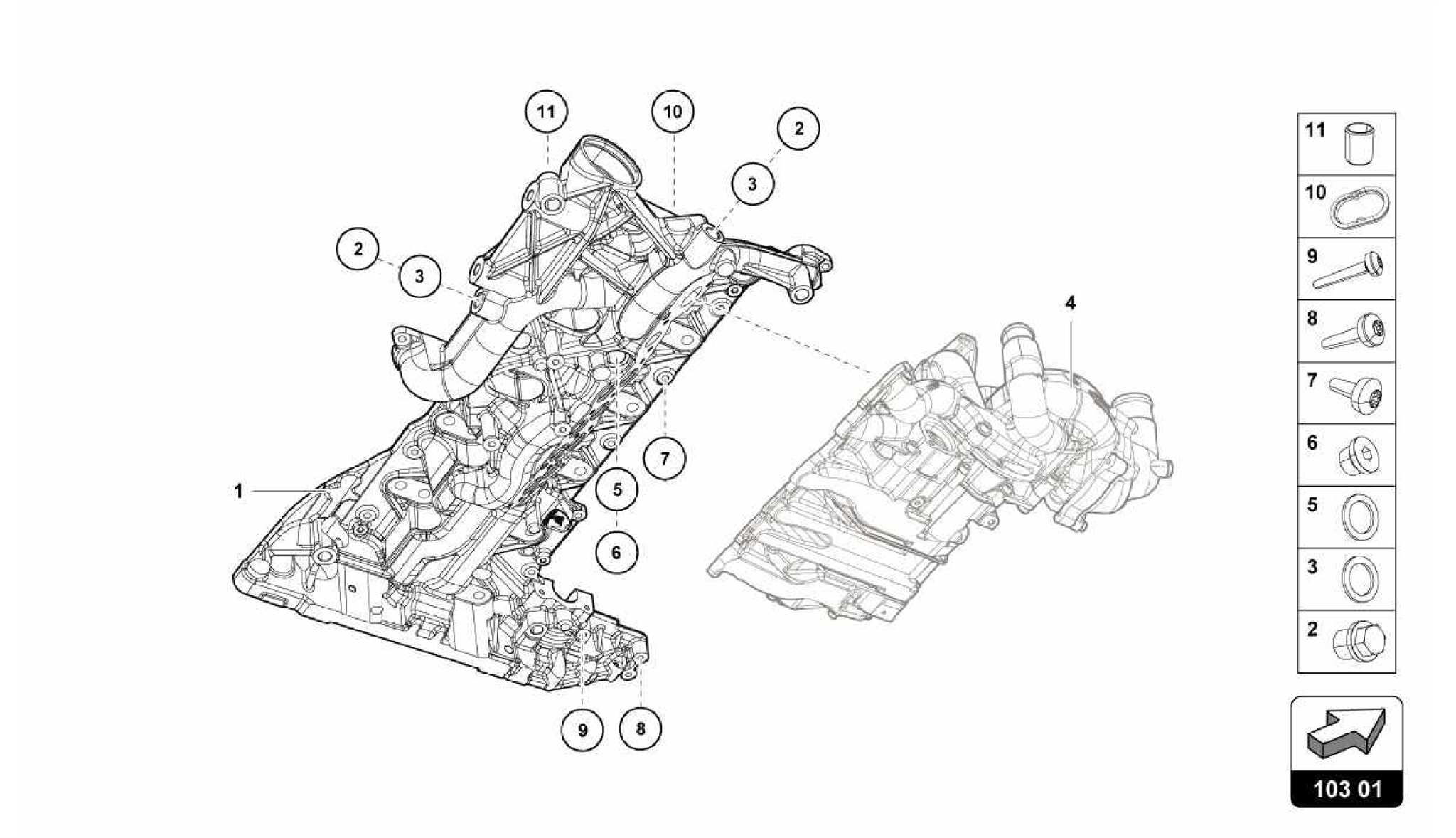 103.01.00-ENGINE OIL SUMP