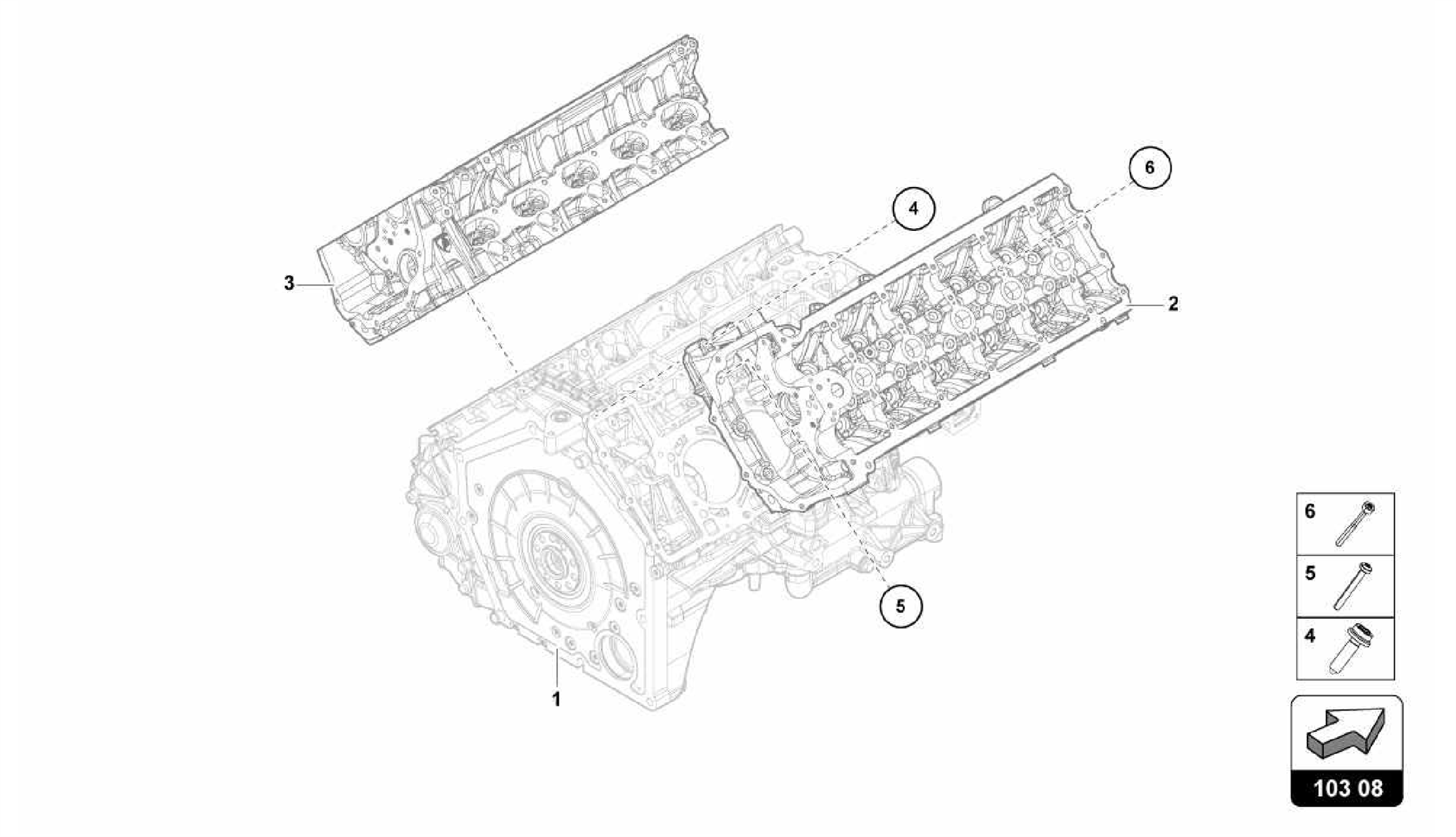 103.08.00-COMPLETE CYLINDER HEAD (WITHOUT CAMSHAFT AND WITHOUT  GLOW PLUG
