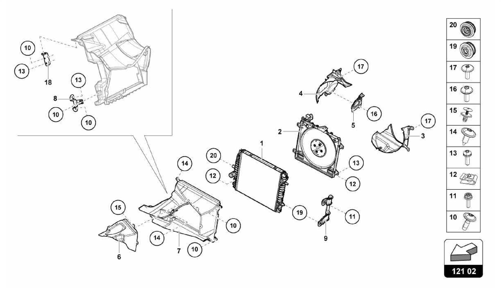 121.02.00-COOLER FOR COOLANT FRONT