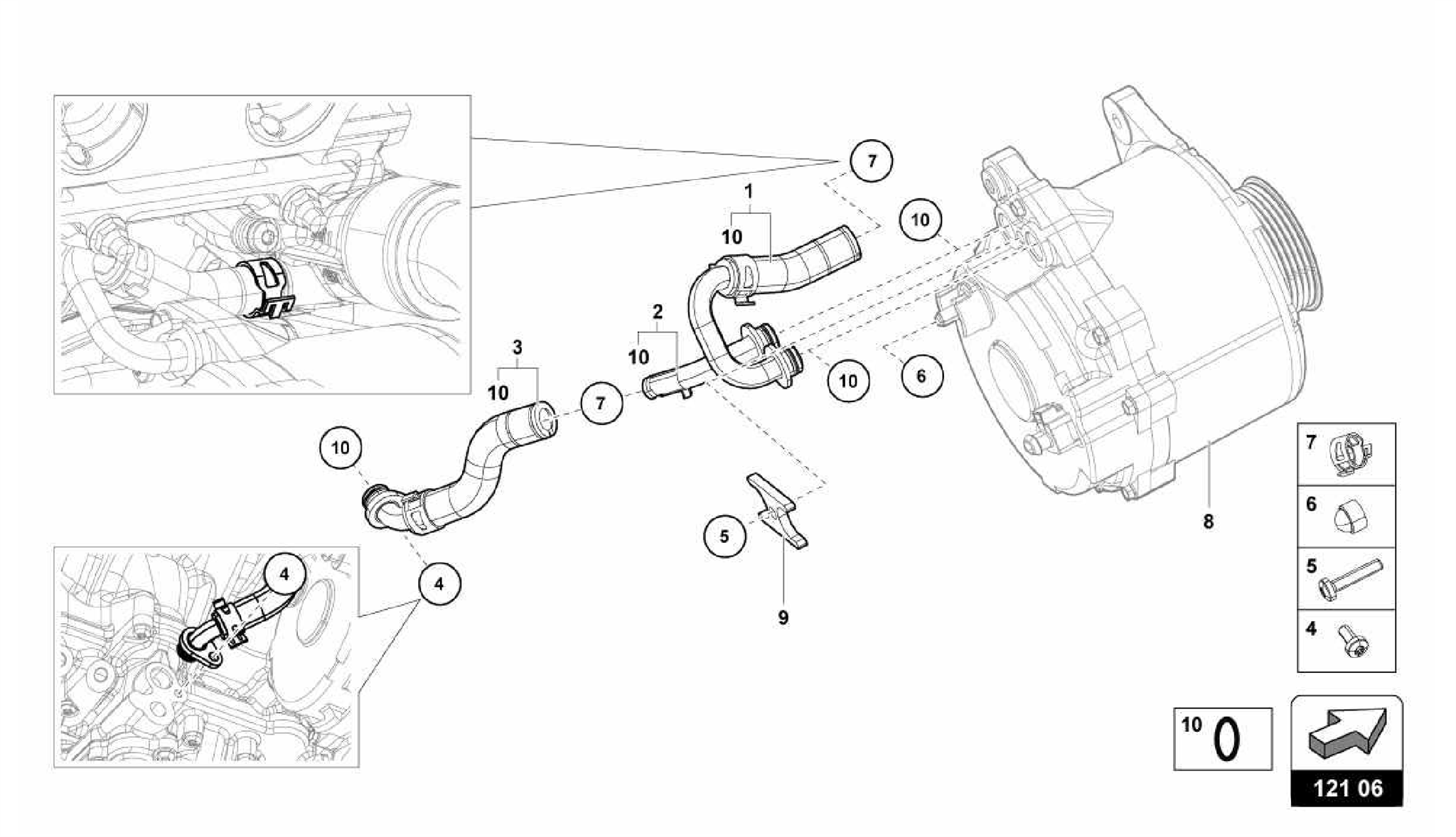 121.06.00-COOLANT HOSES AND PIPES