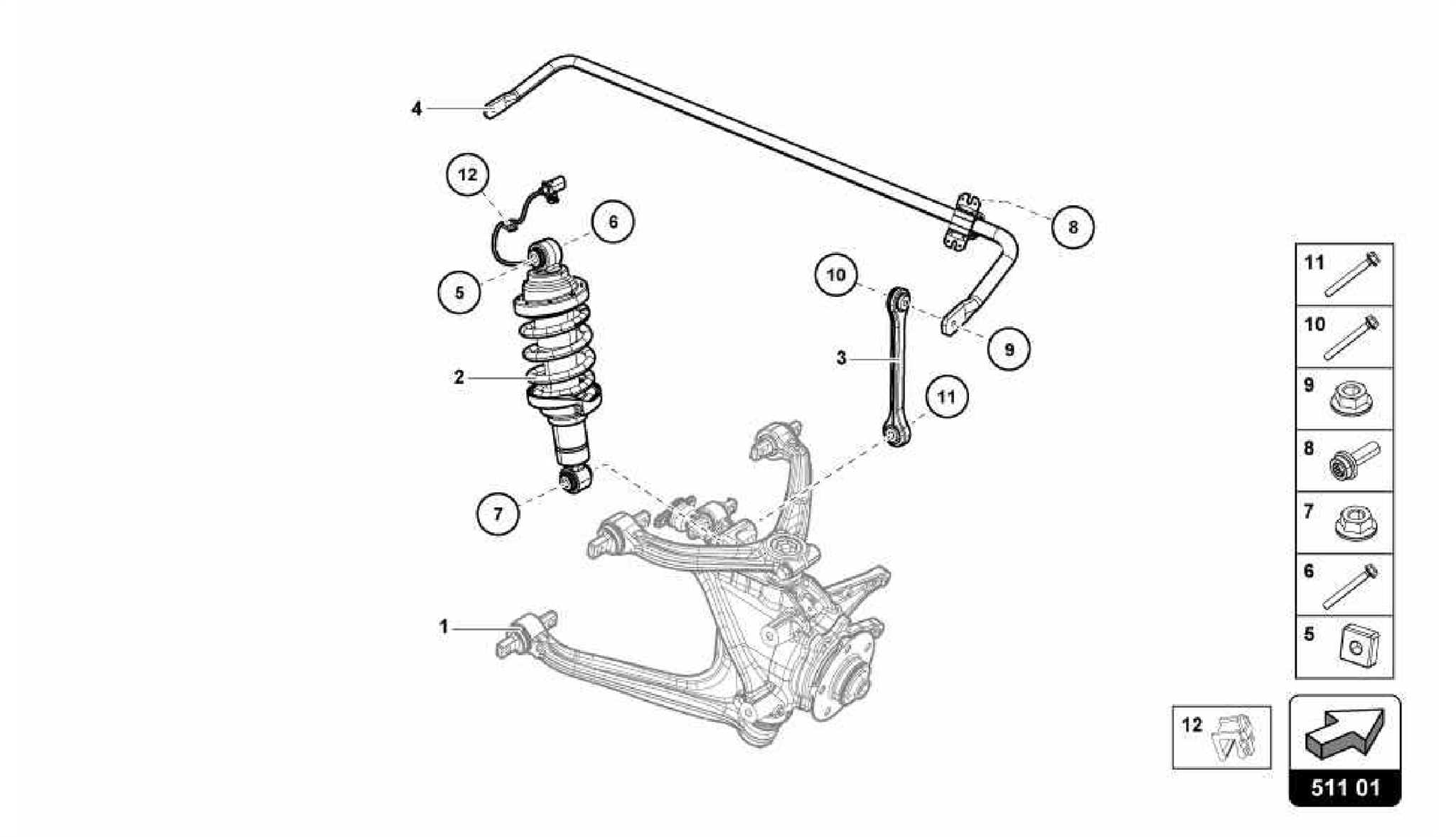 511.01.00-SHOCK ABSORBER REAR