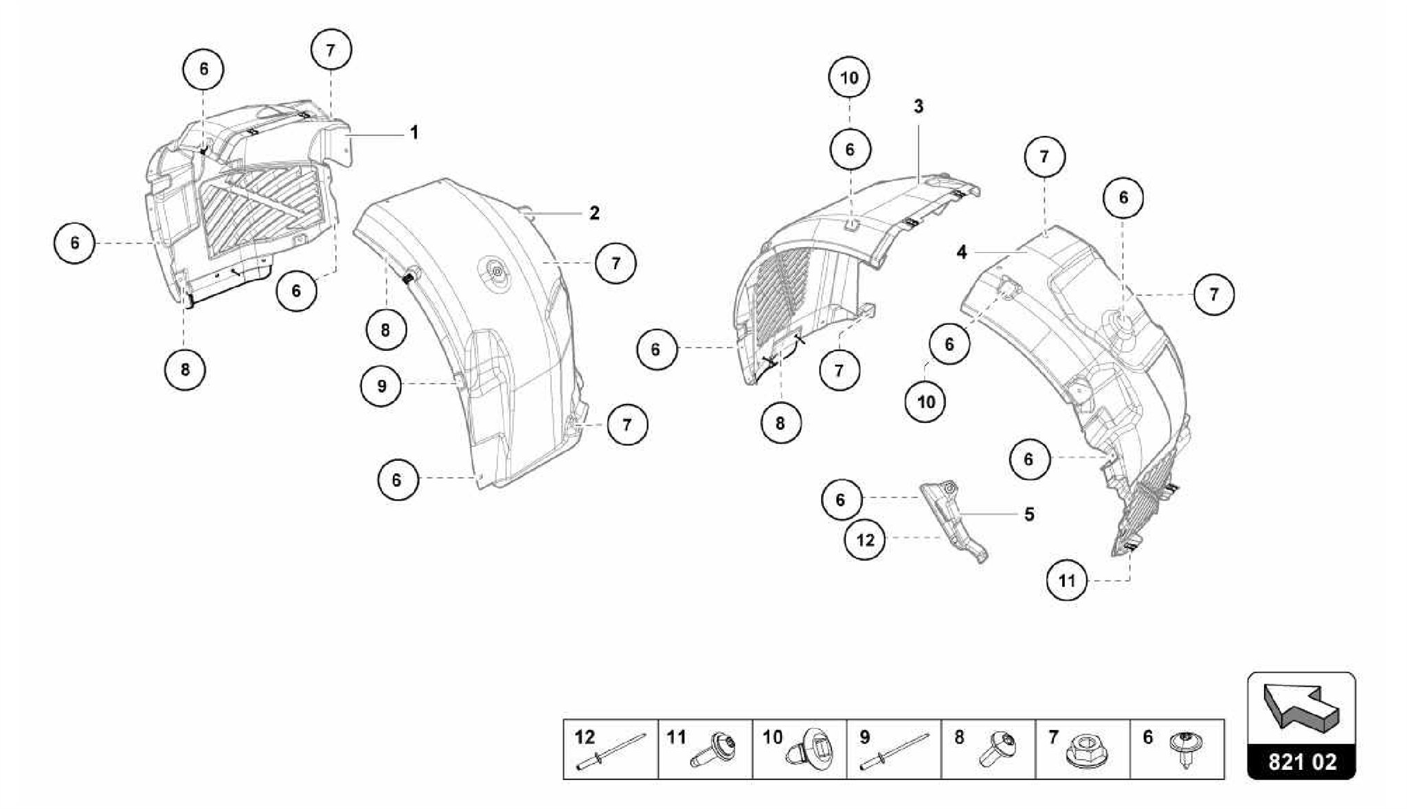 821.02.00-WHEEL HOUSING TRIM
