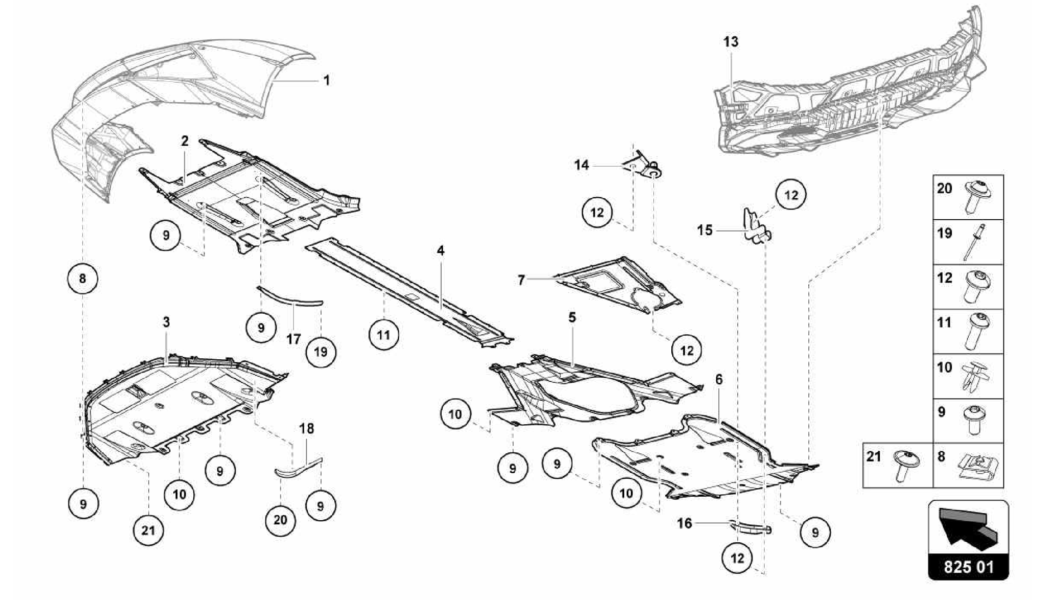 825.01.00-TRIM PANEL FOR FRAME LOWER SECTION