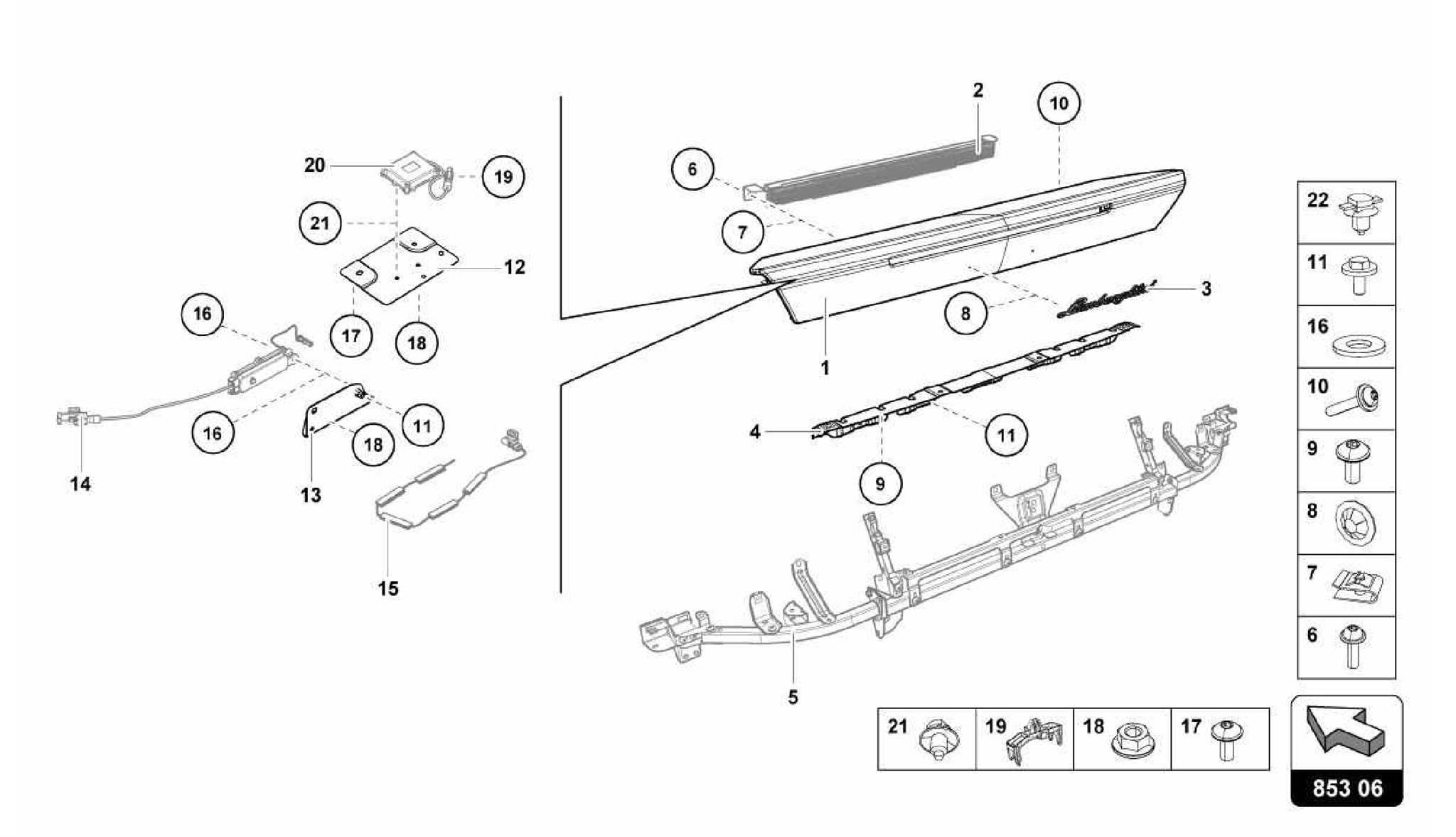 853.06.00-REAR PANEL UPPER PART