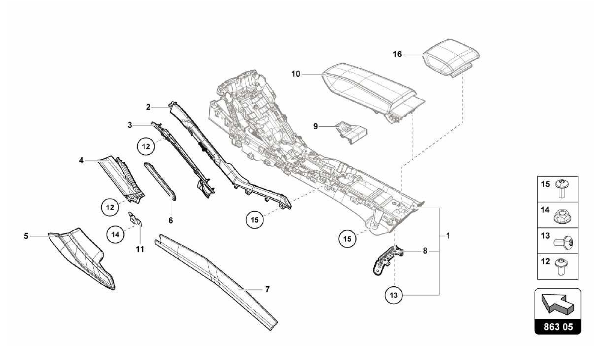 863.05.00-TUNNEL TRIM