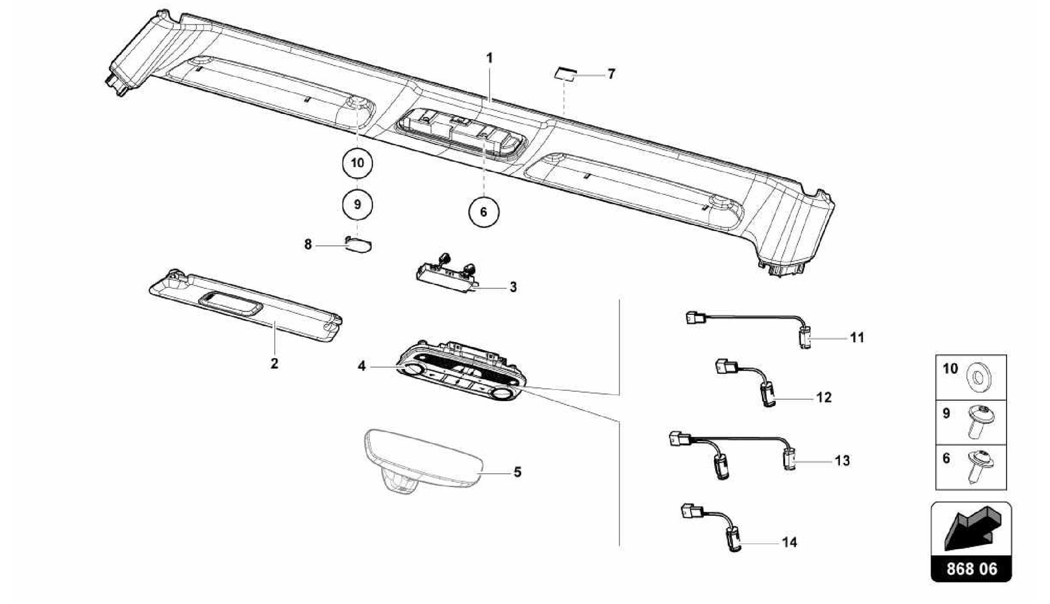 868.06.00-FRONT PANEL TRIM