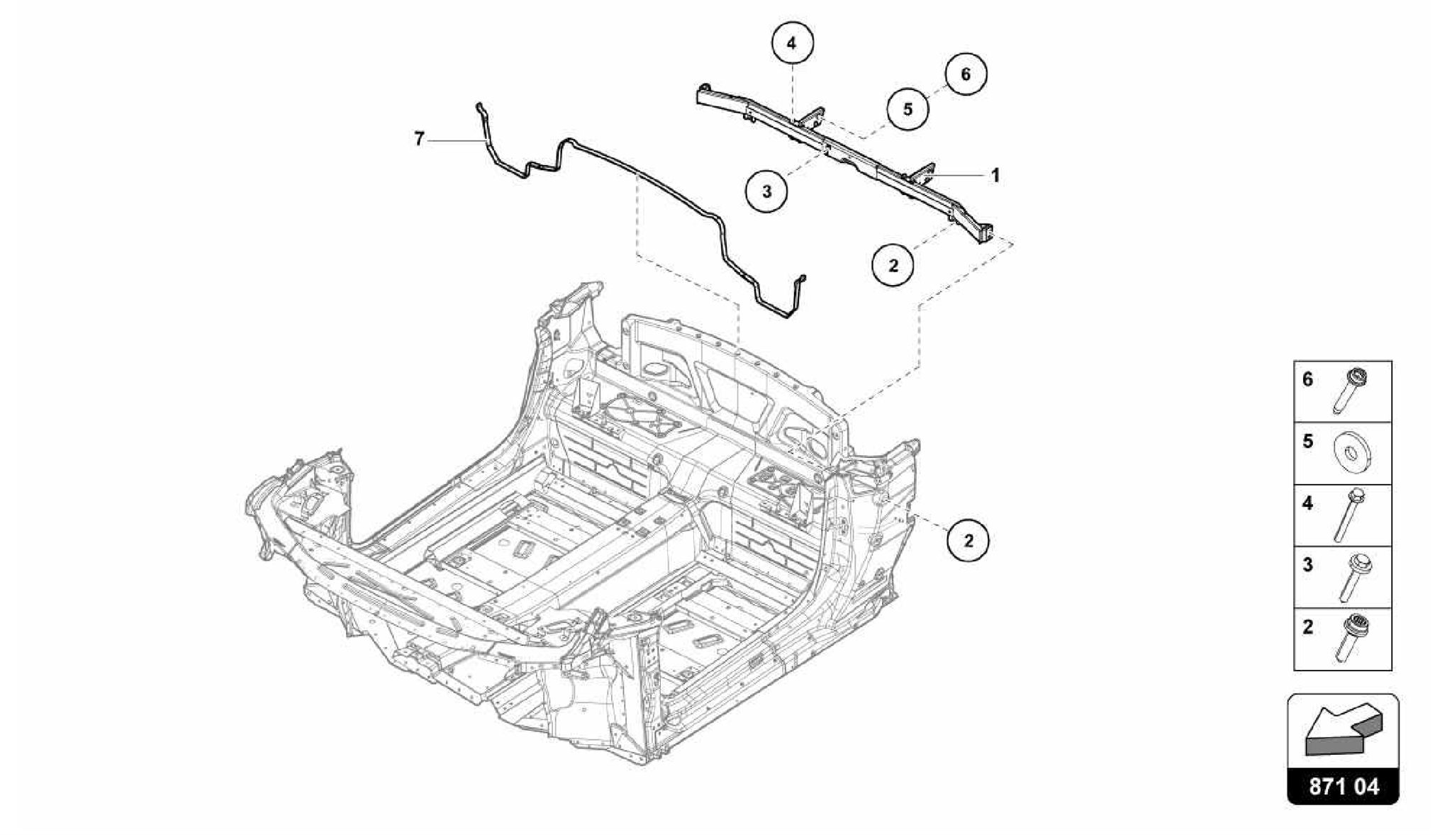 871.04.00-CROSS MEMBER REAR