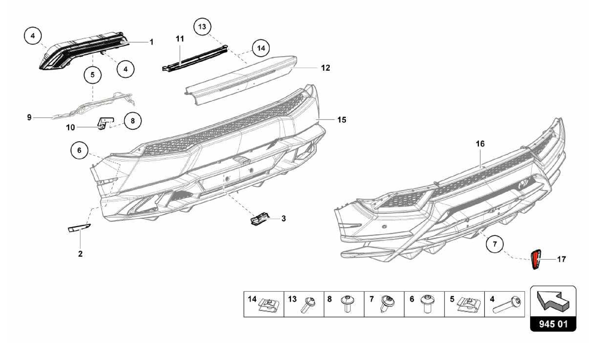 945.01.00-TAIL LIGHT REAR