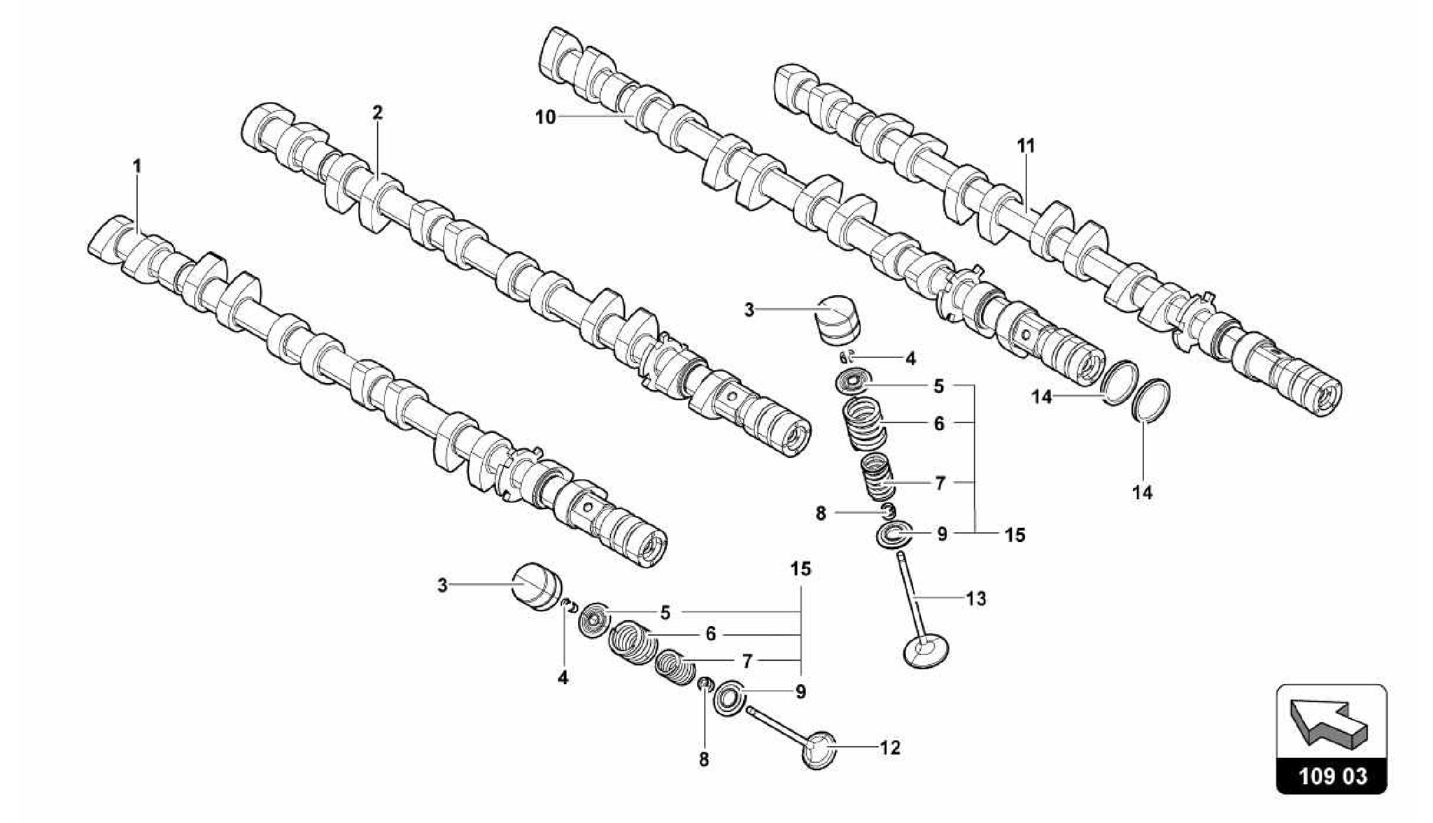 109.03.00-CAMSHAFT, VALVES
