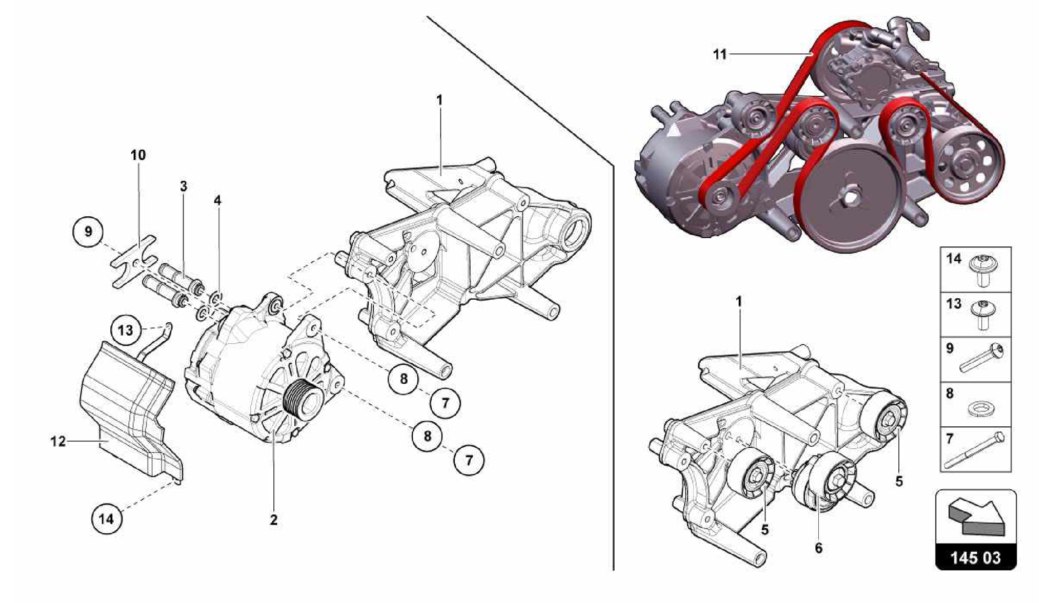 145.03.00-ALTERNATOR AND SINGLE PARTS