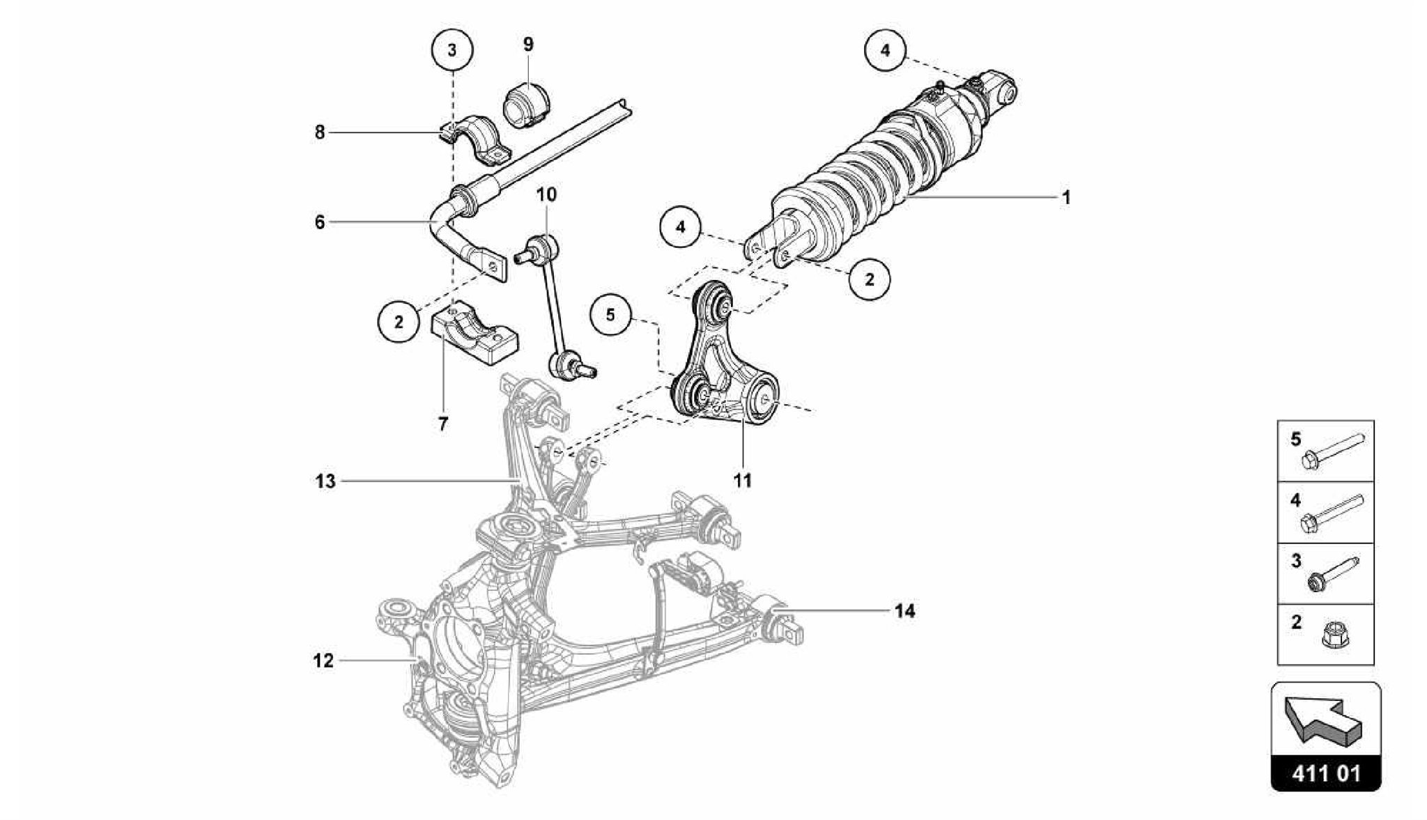411.01.00-SHOCK ABSORBERS FRONT