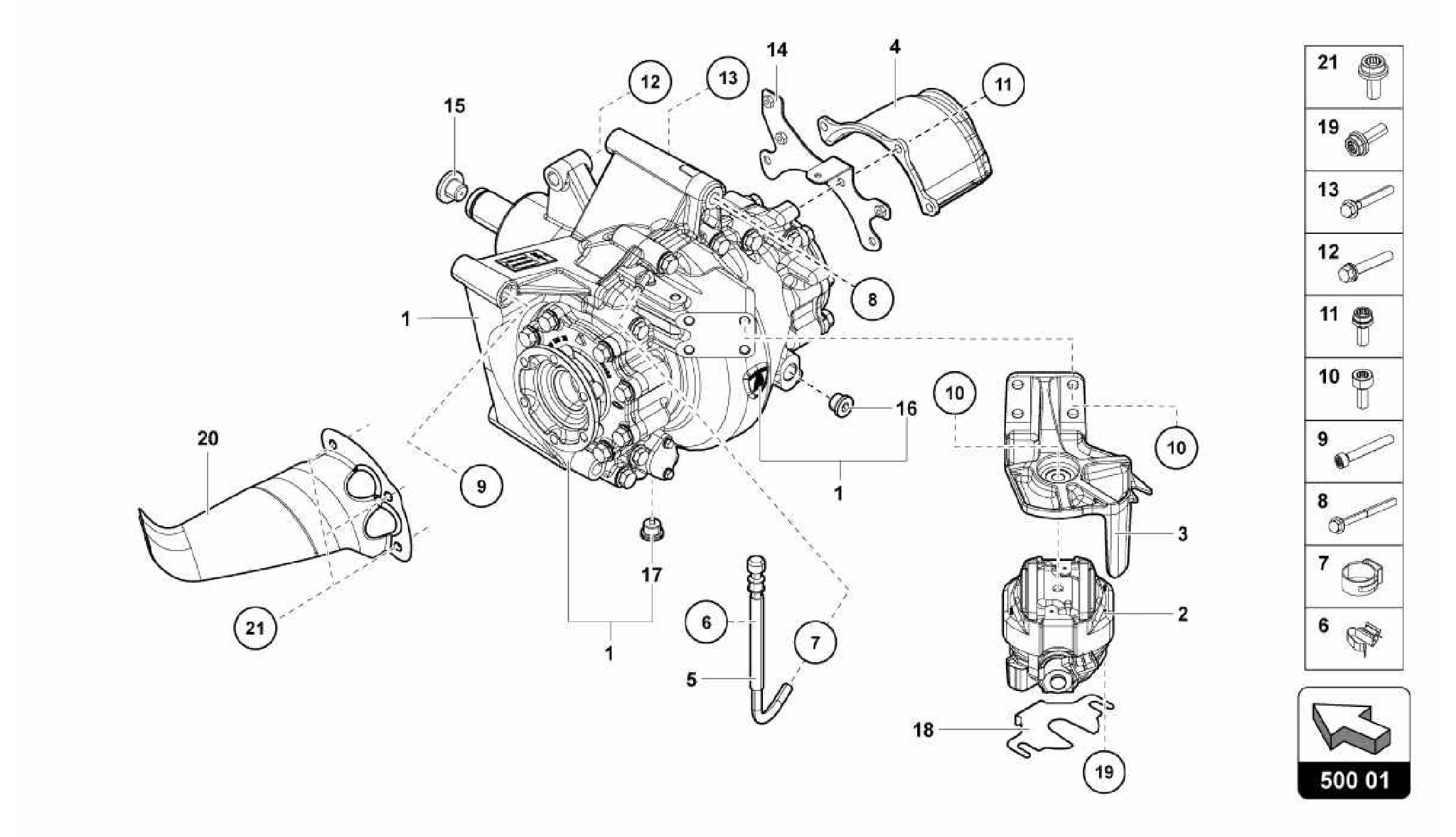 500.01.00-DIFFERENTIAL REAR