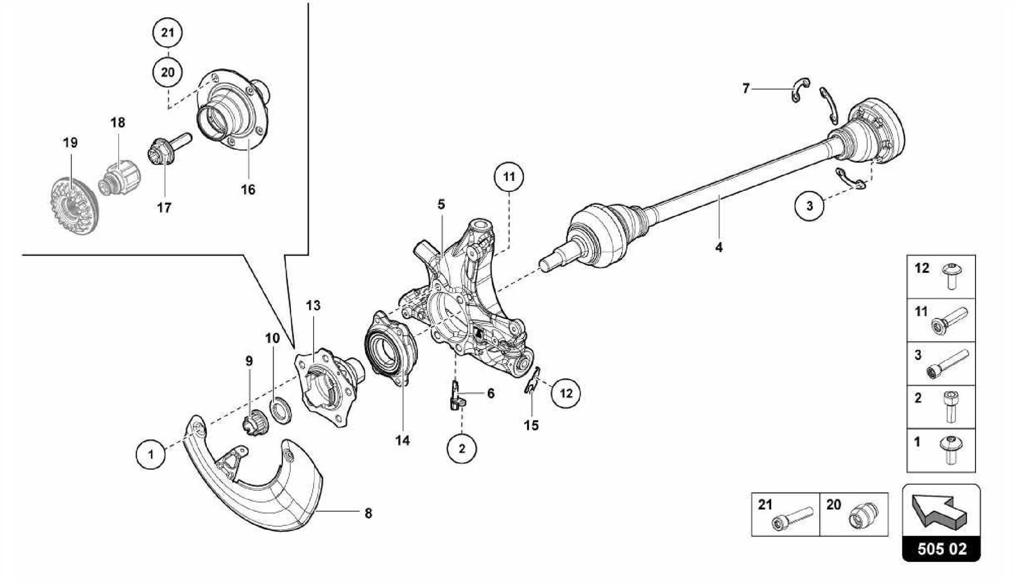 505.02.00-DRIVE SHAFT REAR