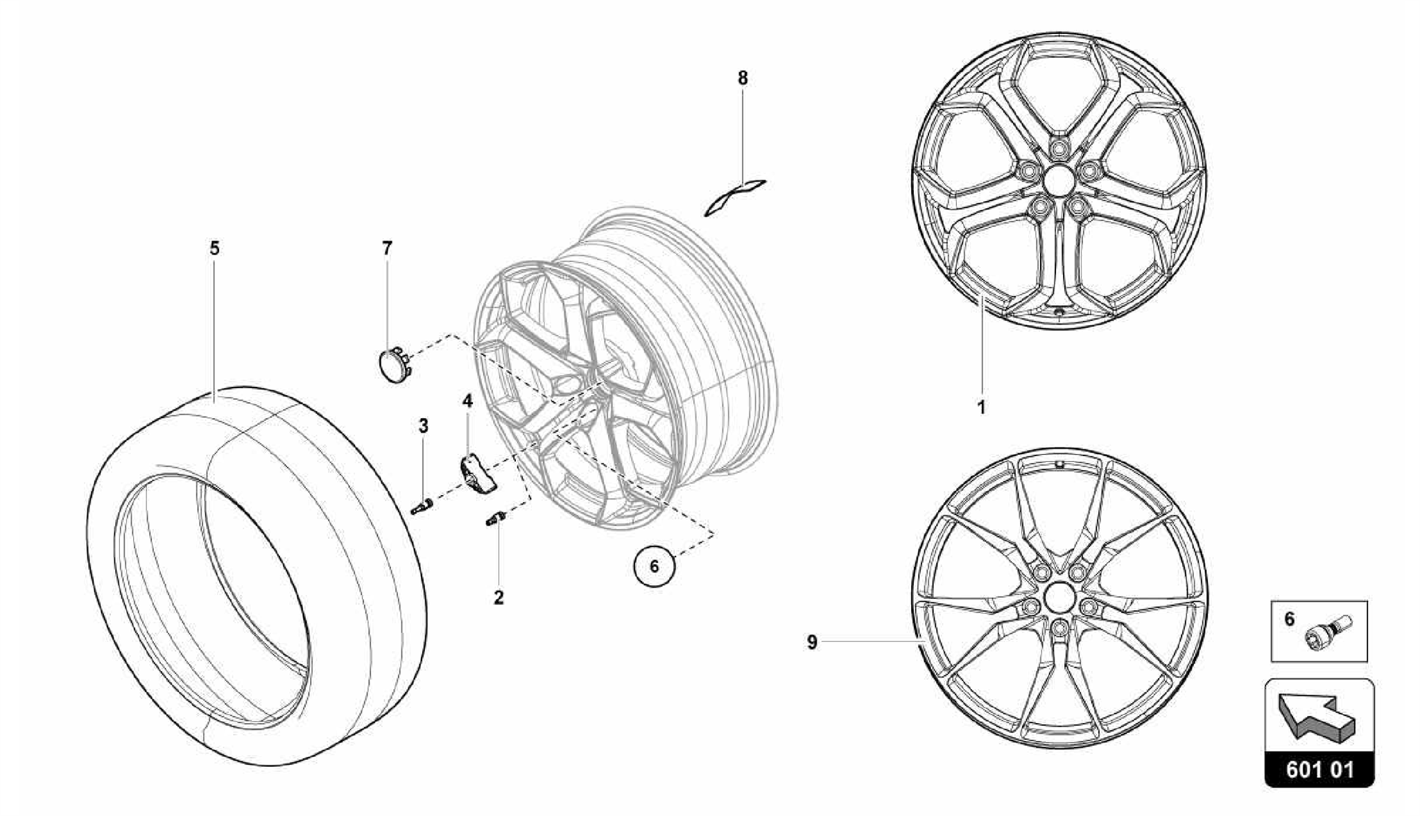 601.01.00-WHEELS/TYRES FRONT