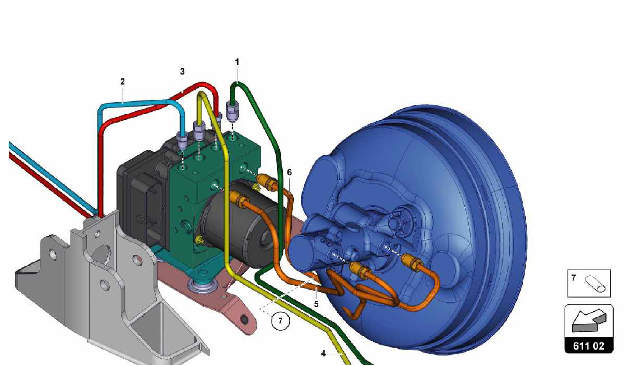 611.02.00-BRAKE SERVO, PIPES AND VACUUM SYSTEM