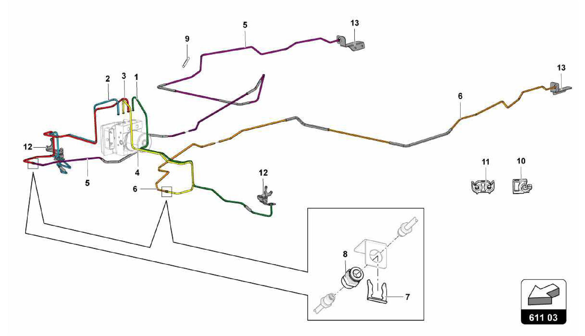611.03.00-BRAKE SERVO, PIPES AND VACUUM SYSTEM