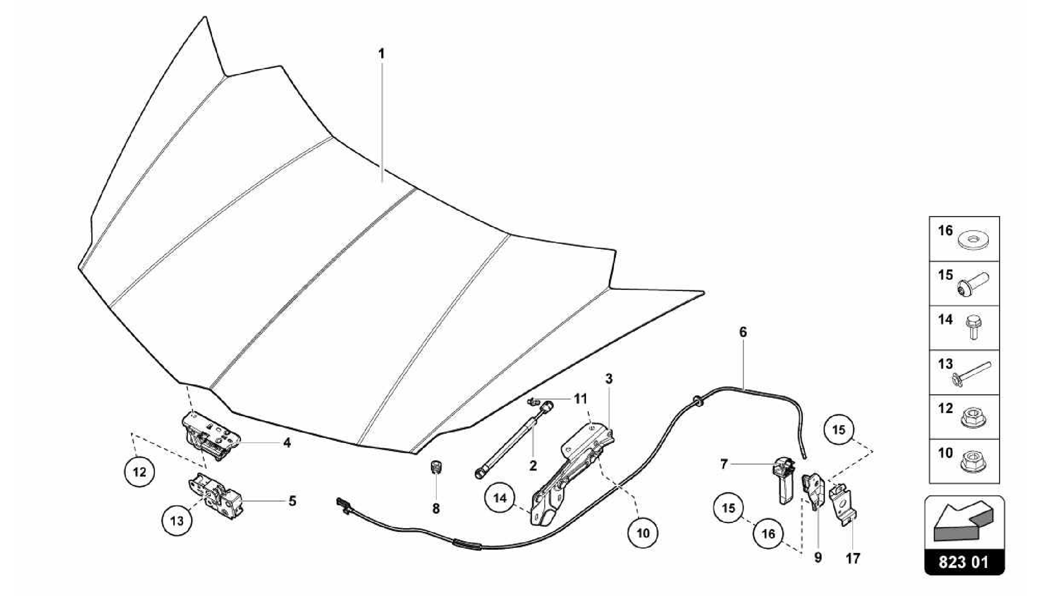 823.01.00-BONNET FRONT