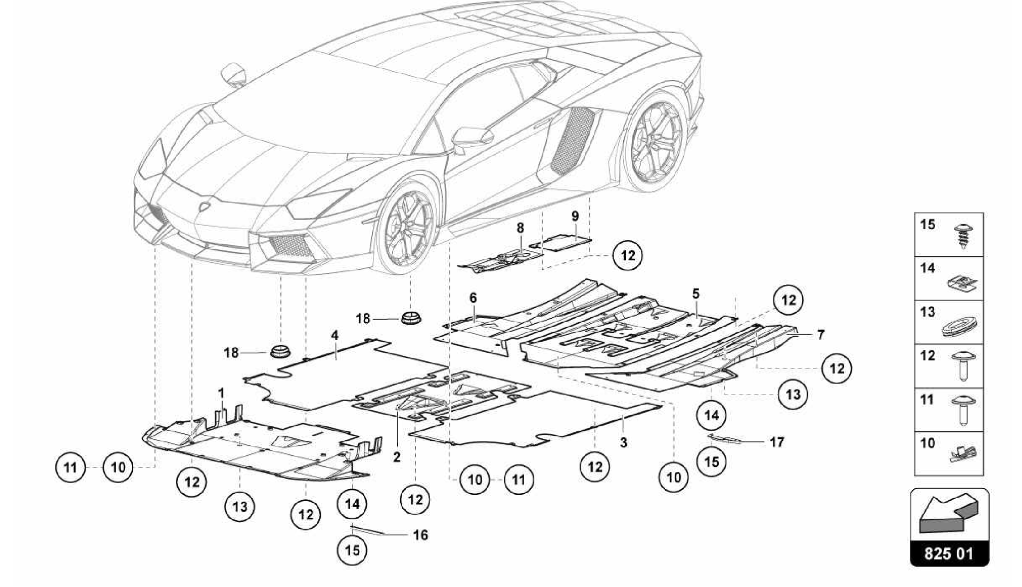 825.01.00-TRIM PANEL FOR FRAME LOWER SECTION