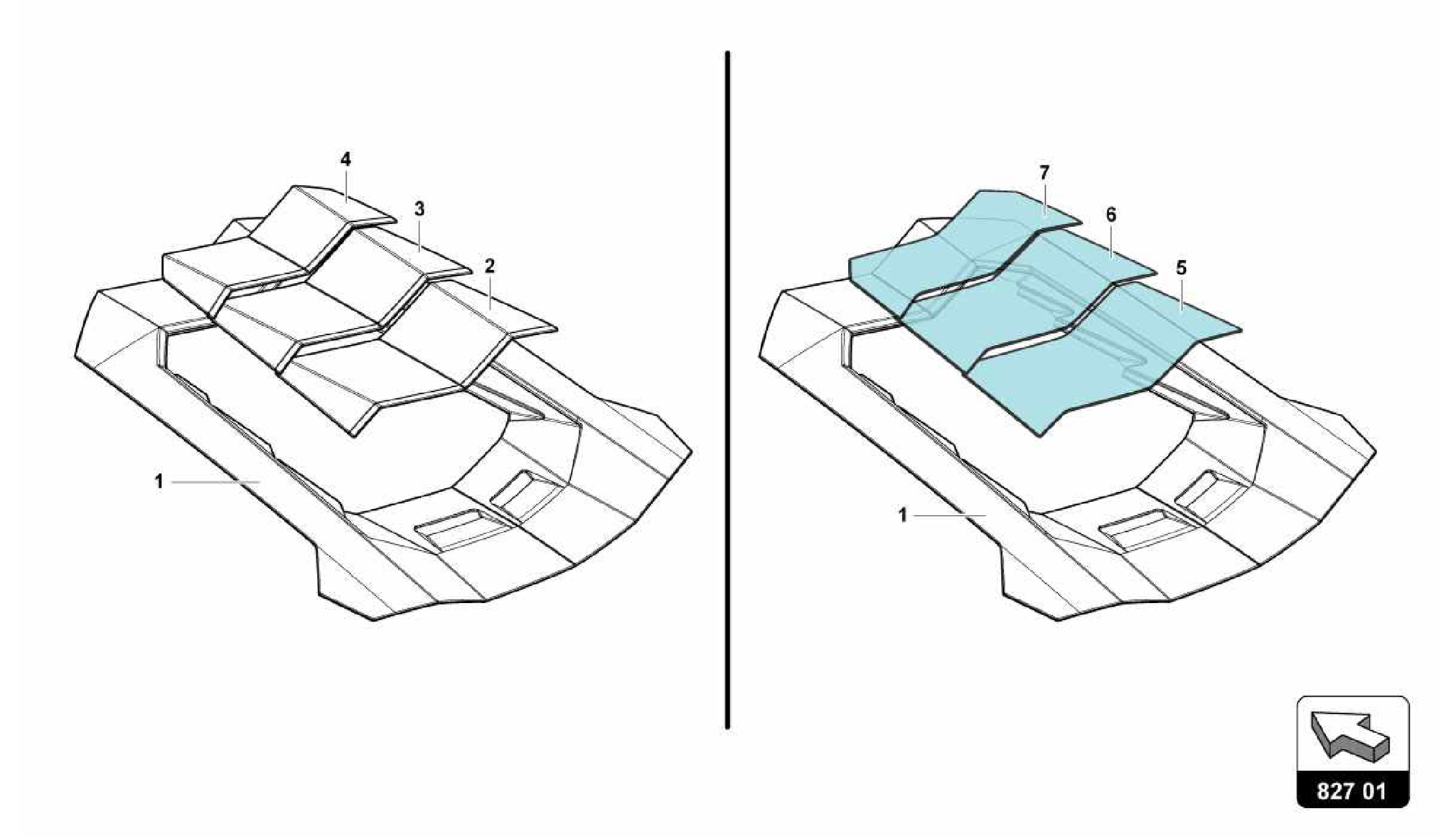 827.01.00-ENGINE COVER WITH INSP. COVER
