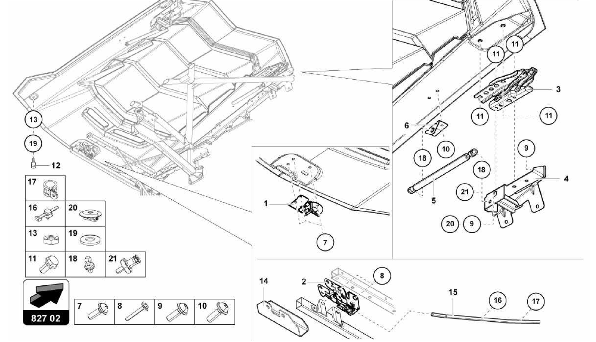 827.02.00-ENGINE COVER WITH INSP. COVER