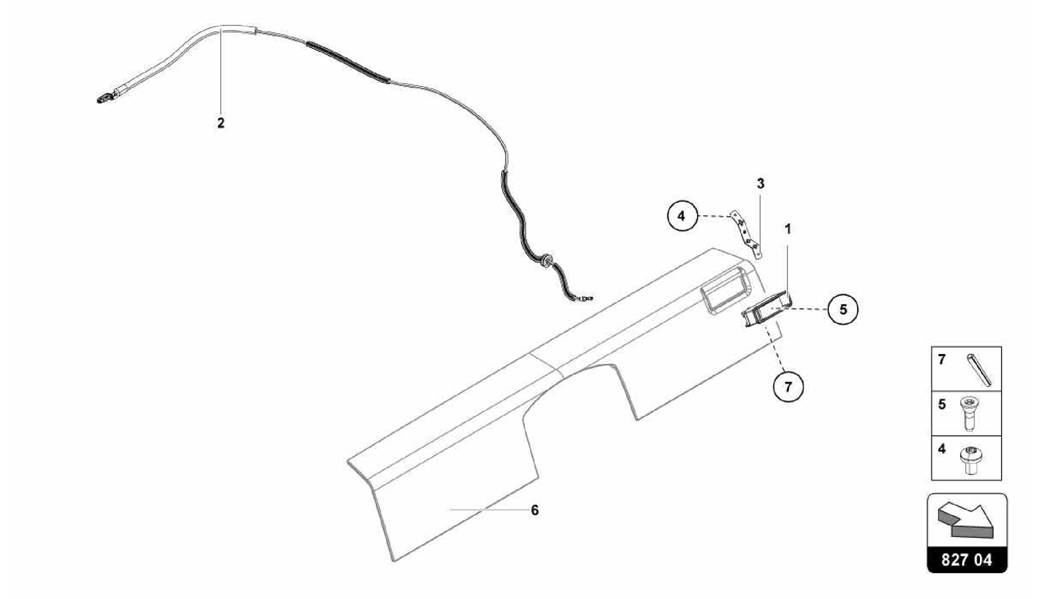 827.04.00-RELEASE LEVER