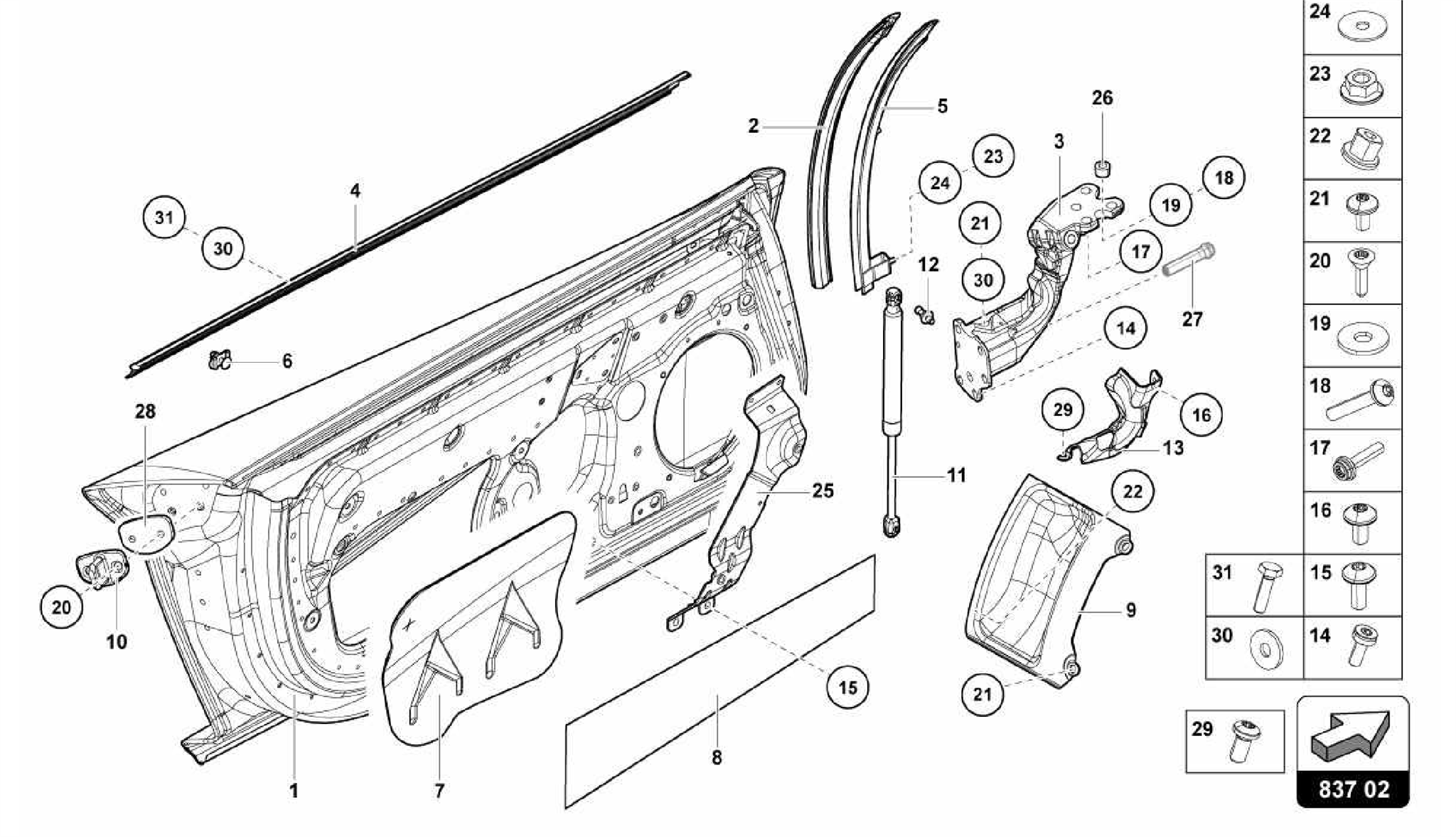 837.02.00-DRIVER AND PASSENGER DOOR