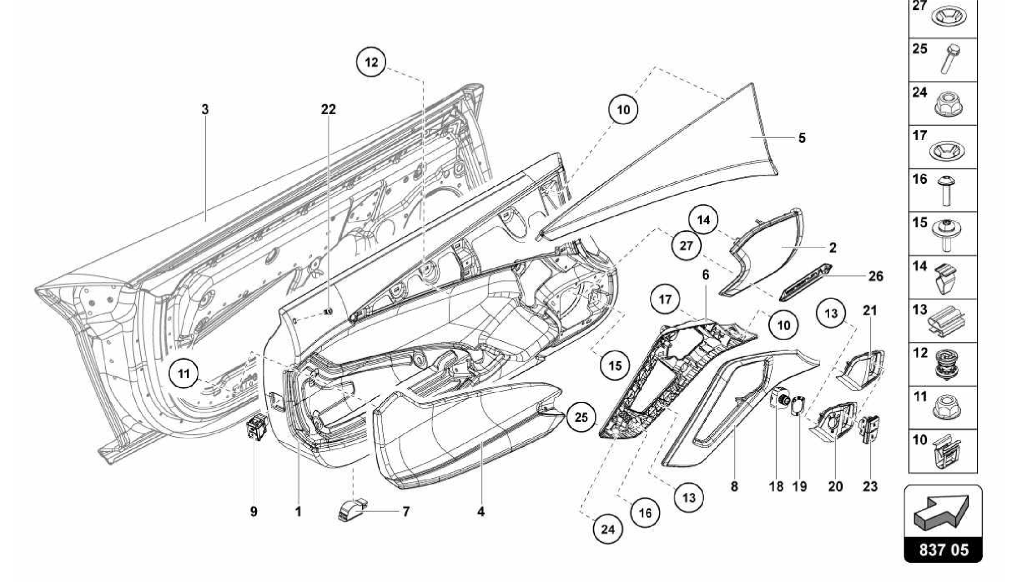 837.05.00-DRIVER AND PASSENGER DOOR