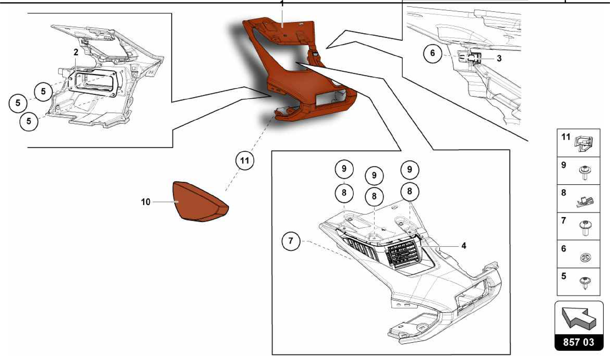 857.03.00-INSTRUMENT PANEL