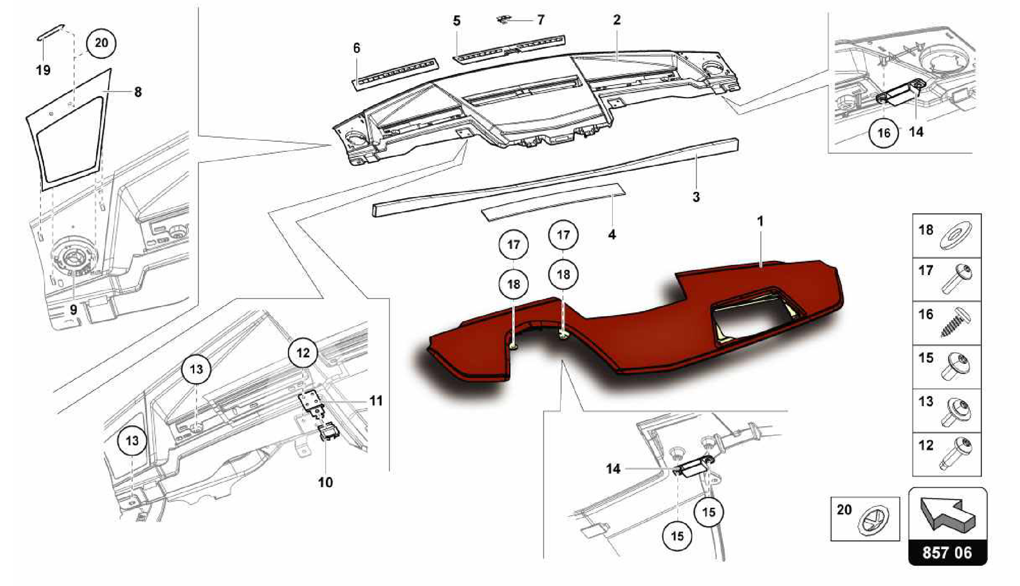 857.06.00-INSTRUMENT PANEL